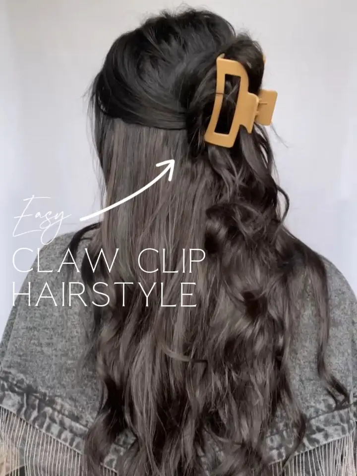 Easy Claw Clip Hair 🫶🏼 this quick half up hairstyle has been a