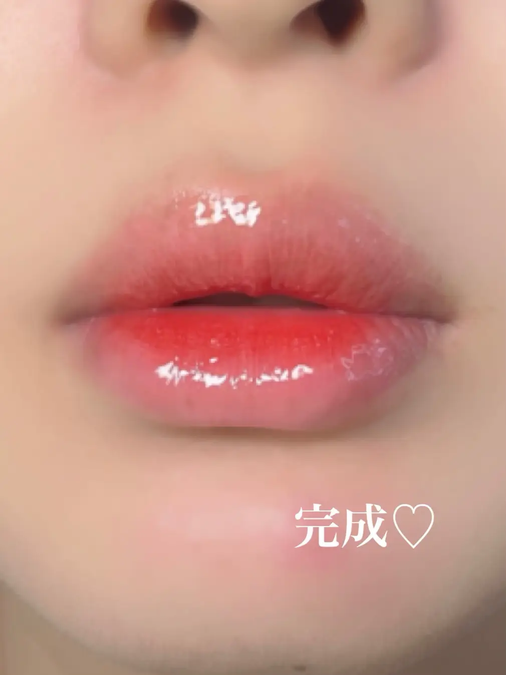 オーバーリップはチークを使って／ワンホンリップメイク💄 | ここあが投稿したフォトブック | Lemon8