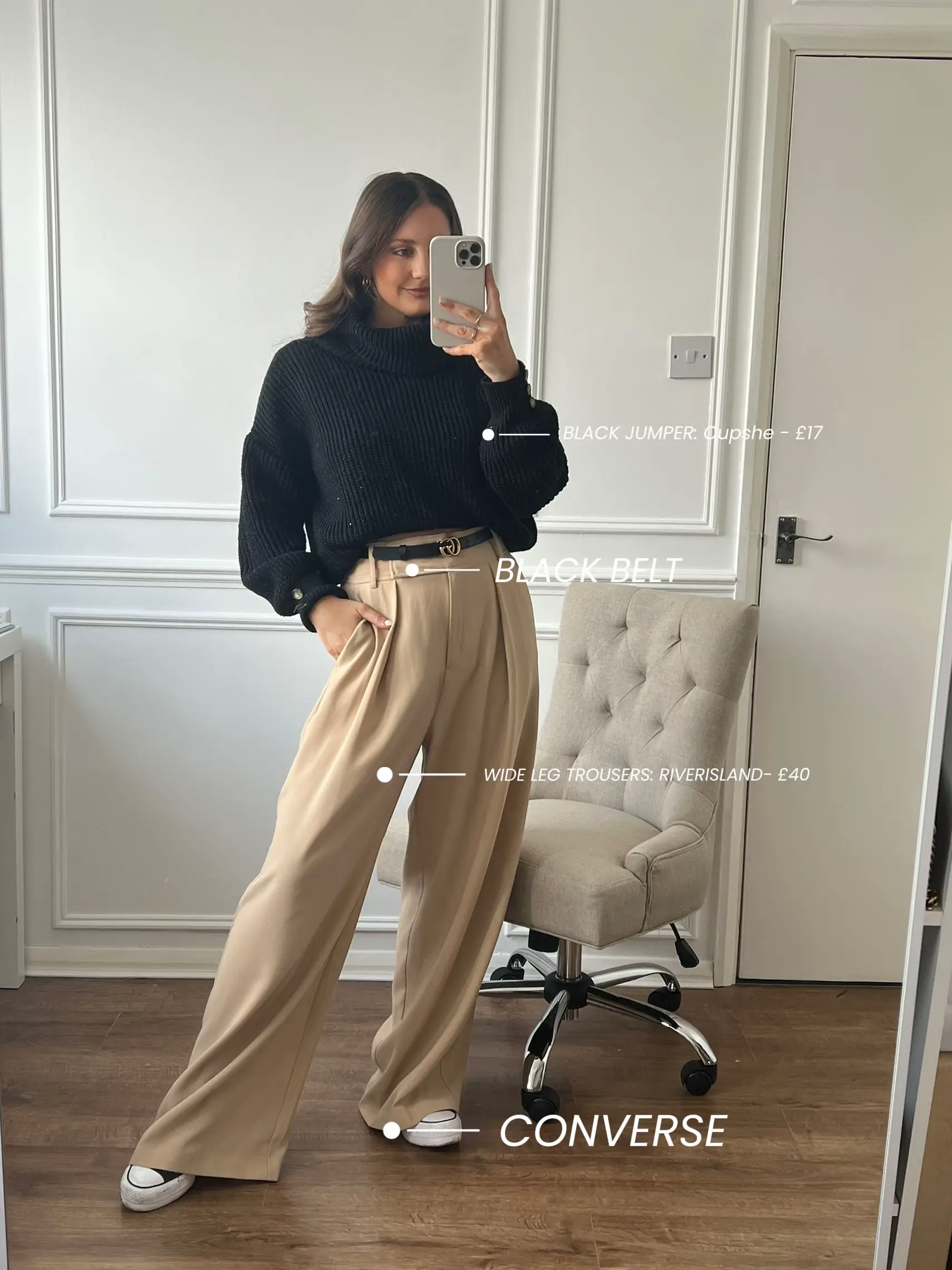 Neutral trouser outfits 🤍 1,2 or 3? // One of my favorite trouser