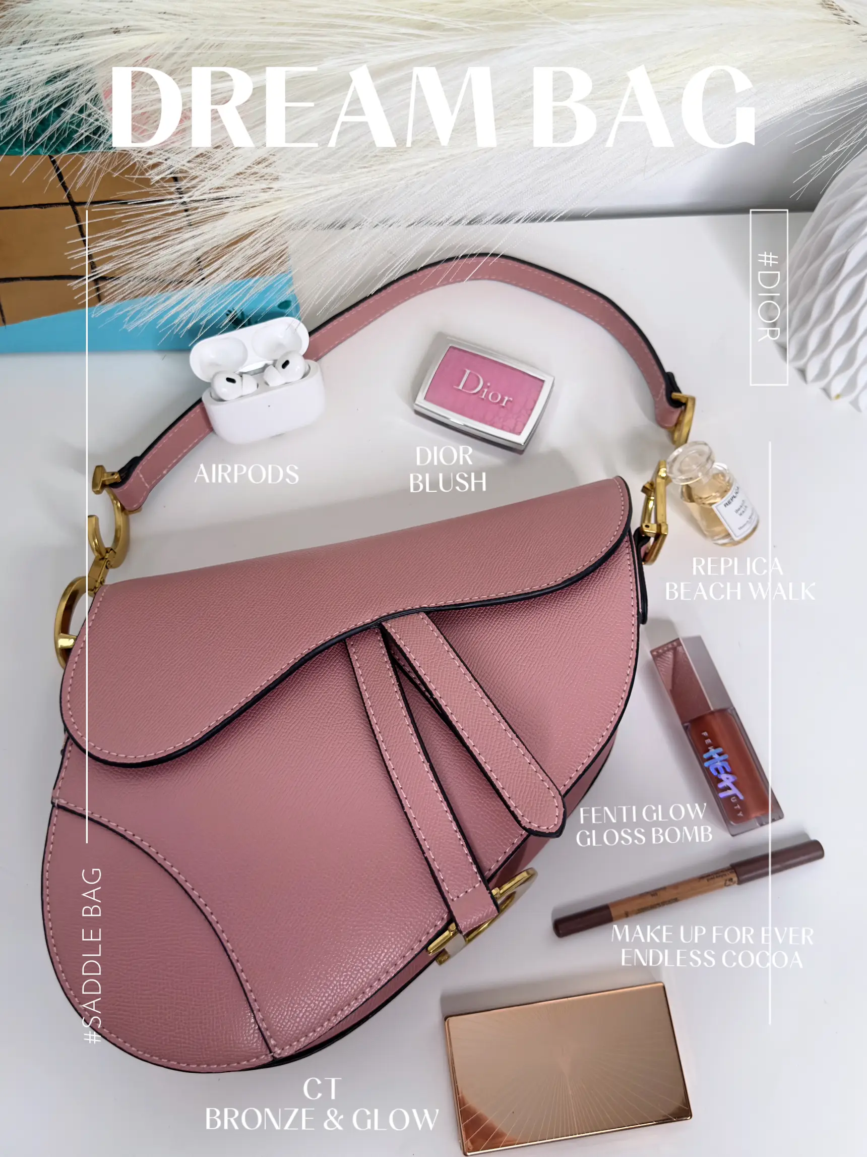 DIOR SADDLE BAG: WHAT FITS?, WHAT'S IN MY BAG?