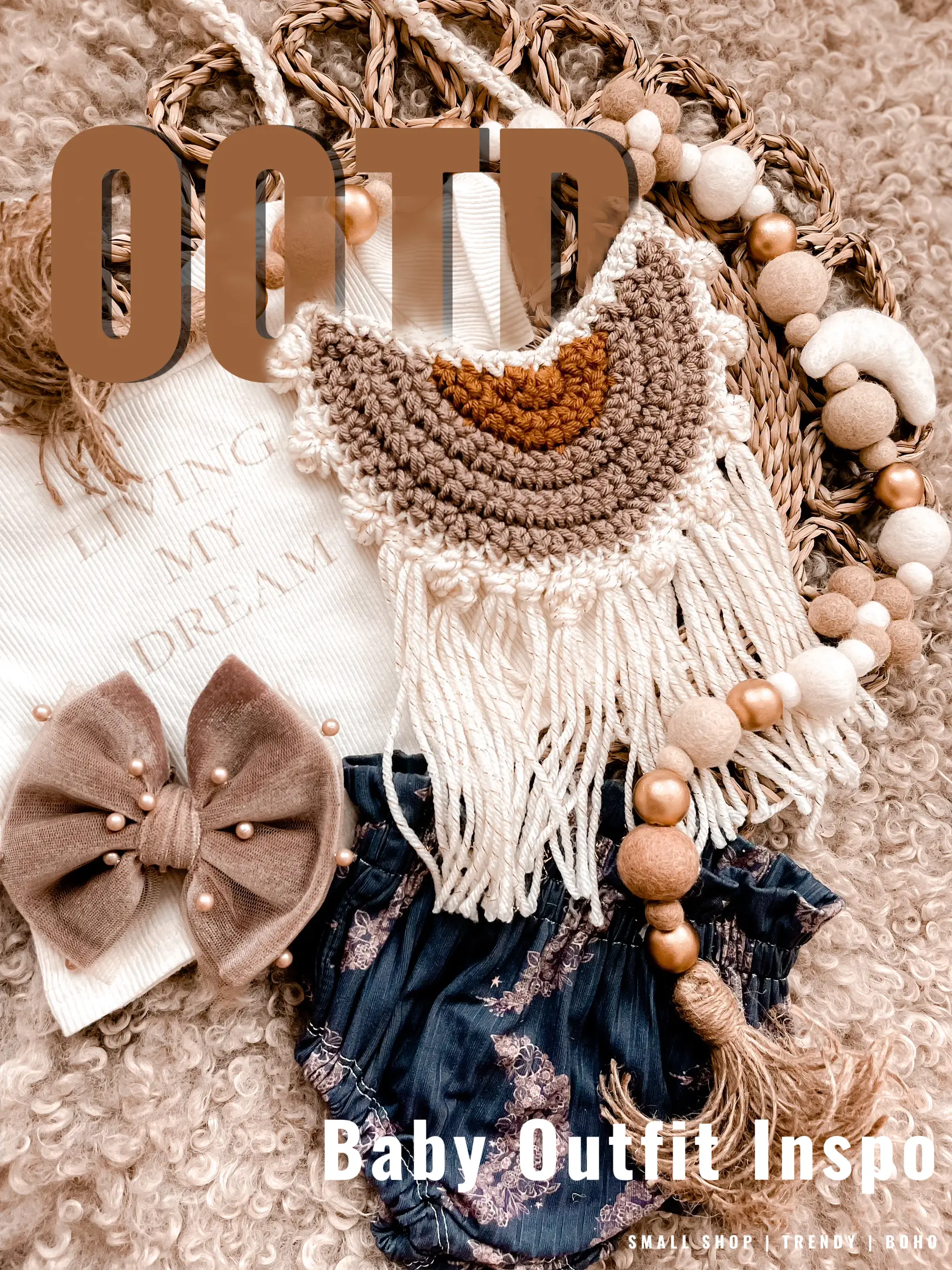 Boho chic 2024 baby clothes