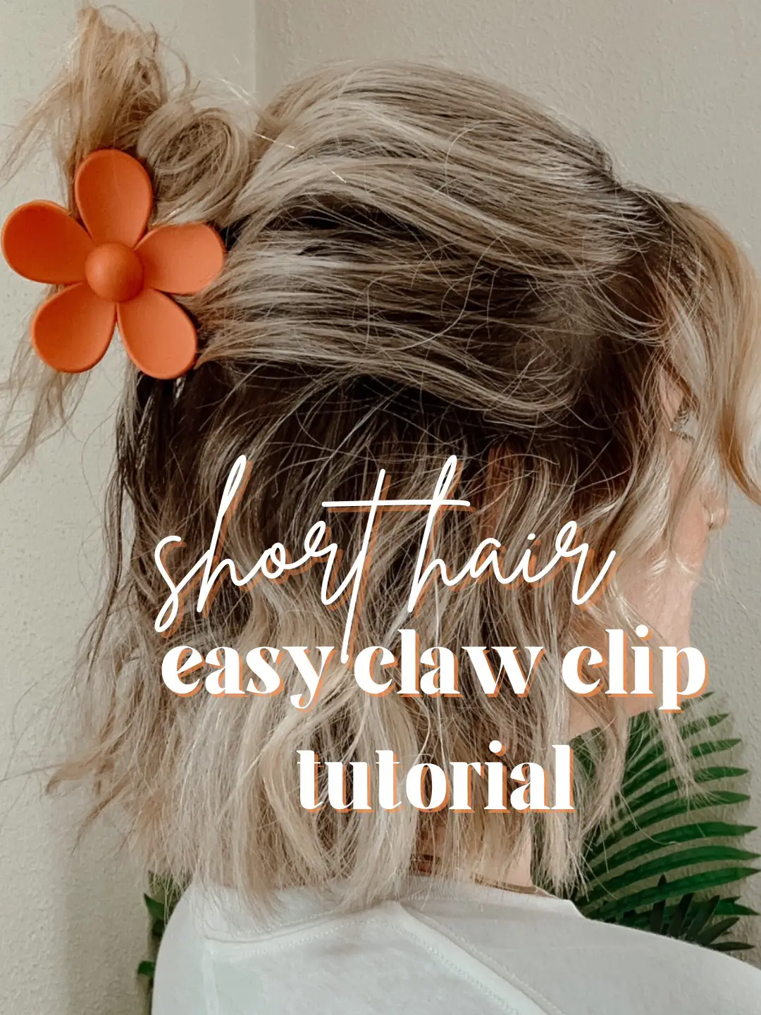 SHORT HAIR CLAW CLIP TUTORIAL 🌺, Video published by Theohiogirljaz