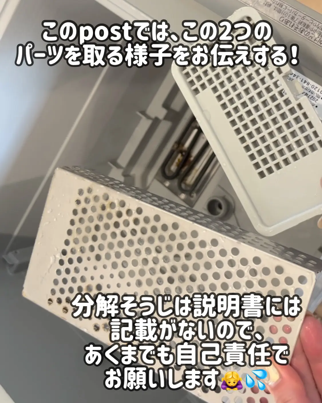 パナソニック食洗機】え？ココ、はずせるの？ってとこ外して掃除してみ