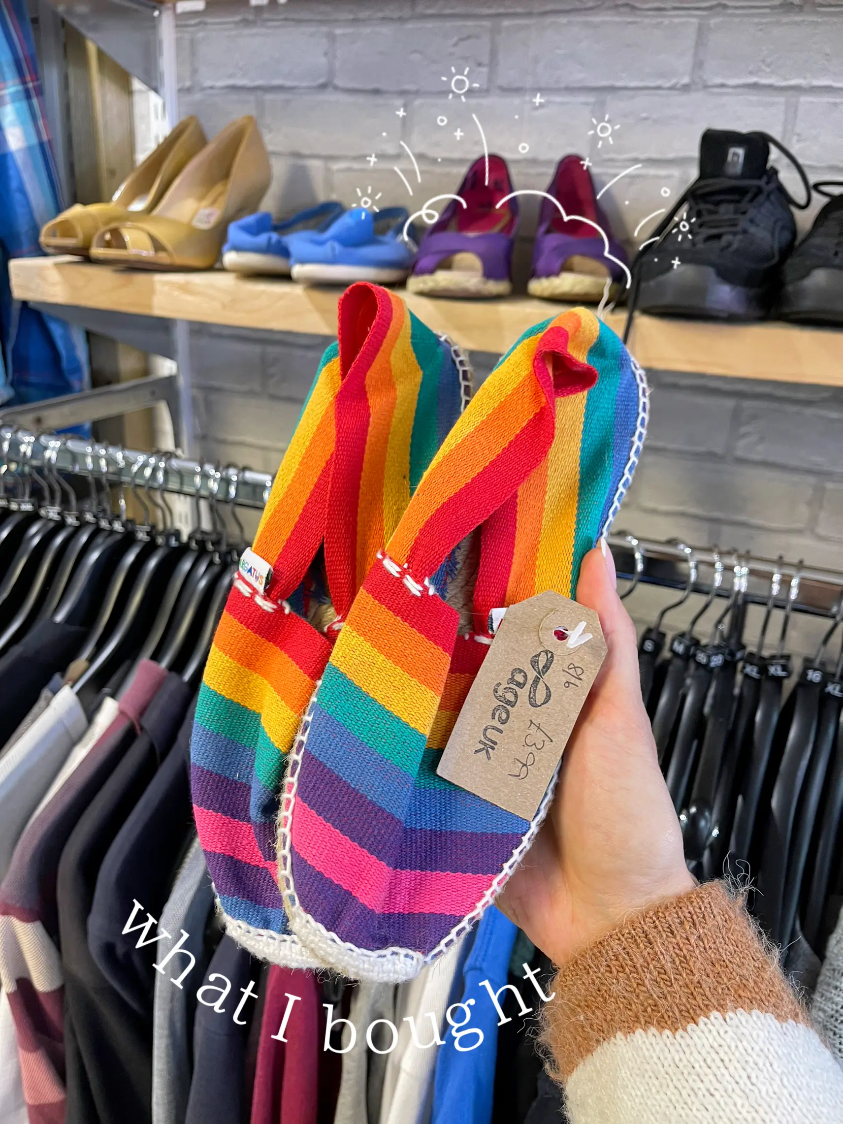 Rainbow Flip Flops in the 80s