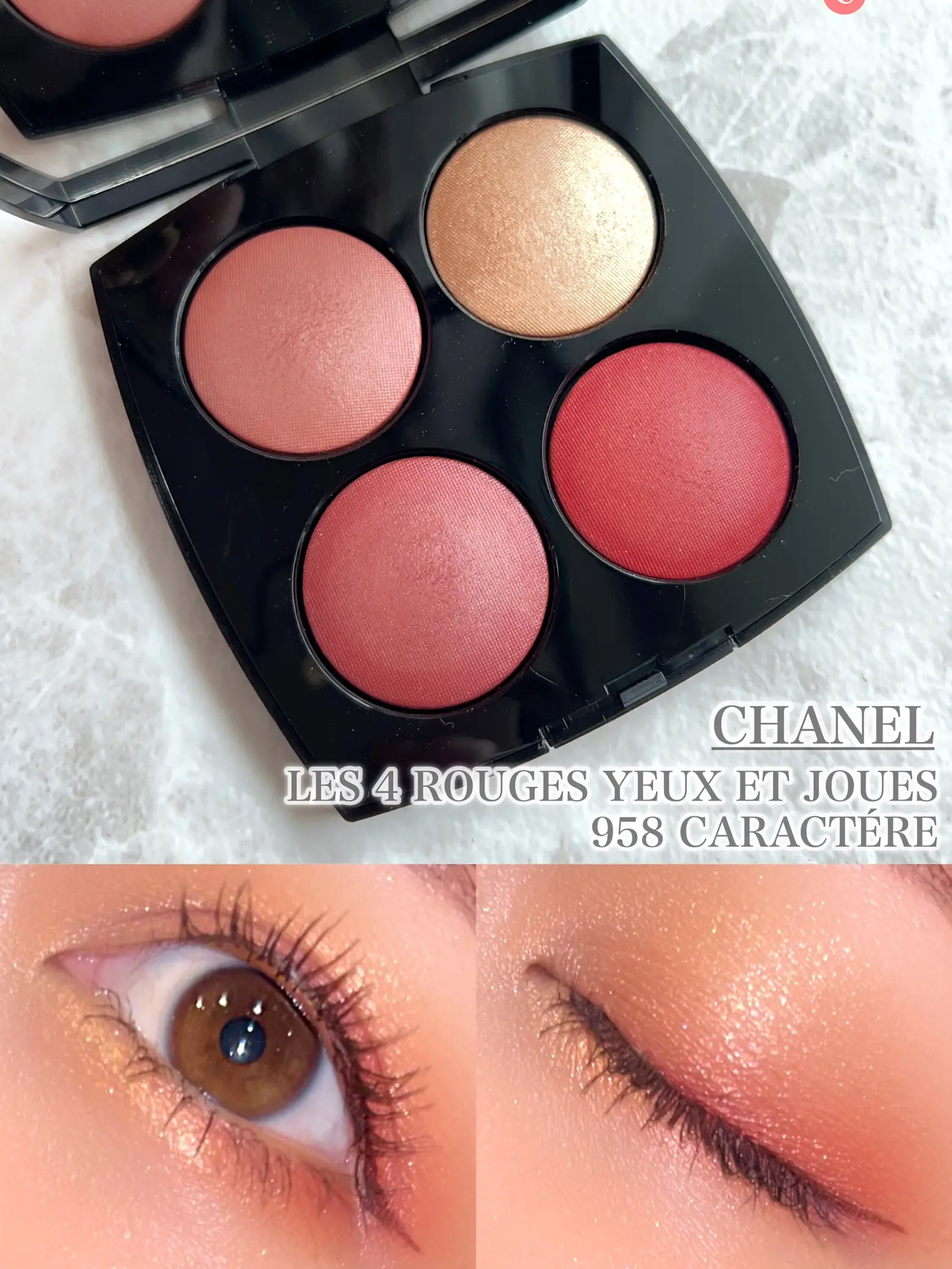 New Chanel Spring 2023 Les 4 Rouges Yeux 957 Palette Eyeshadow/ Blush  Limited