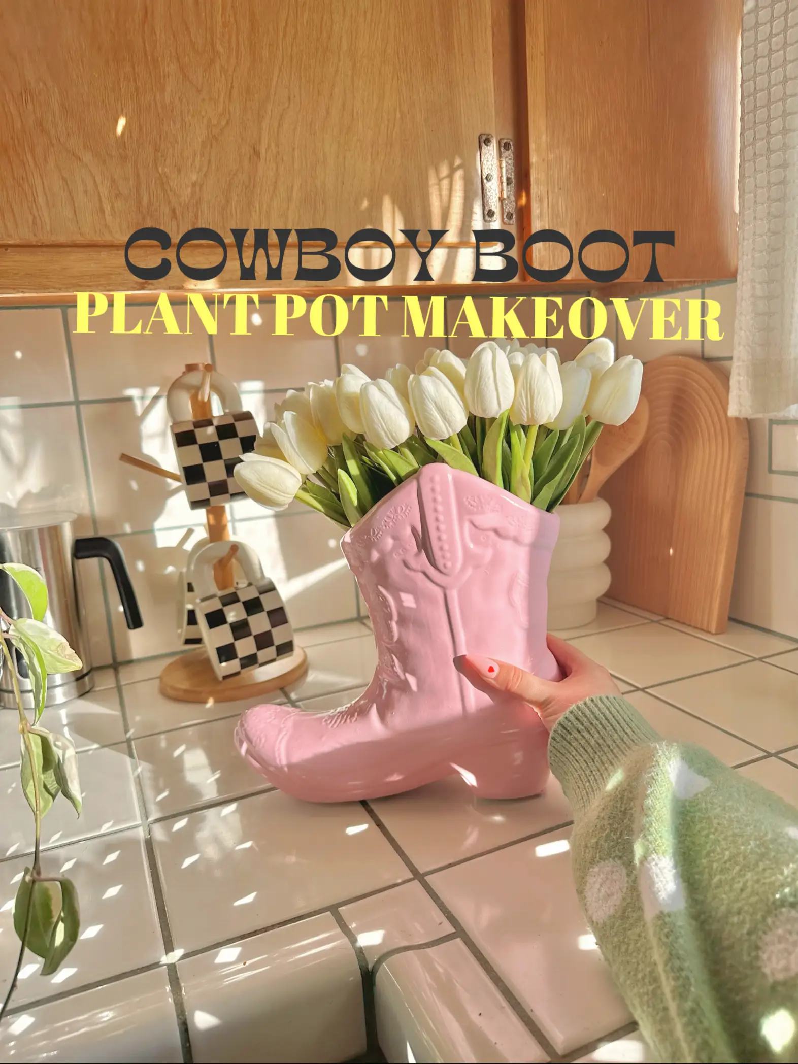 cowboy boot planter home depot