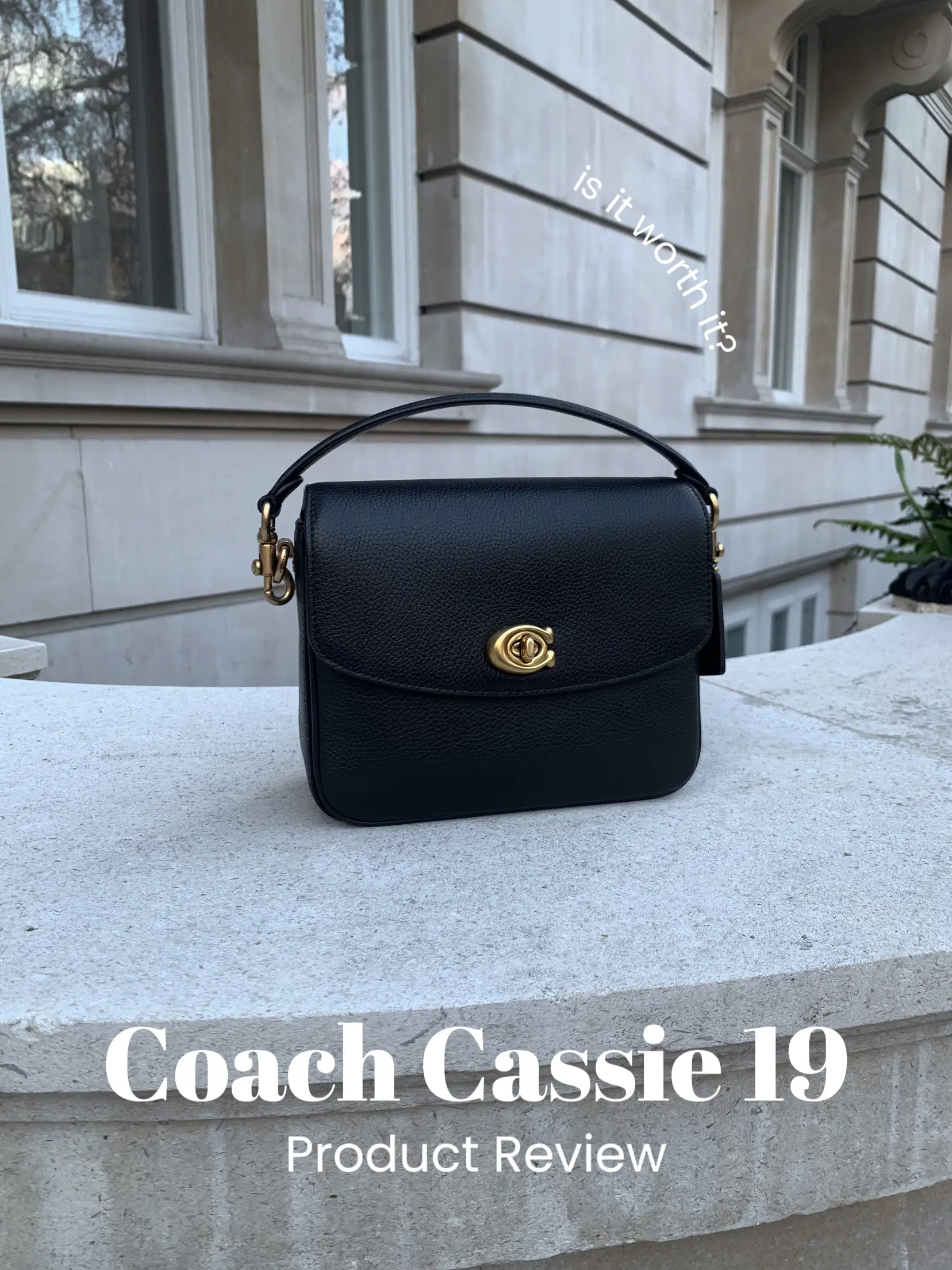 Coach Black Grained Leather Cassie Crossbody Bag Coach