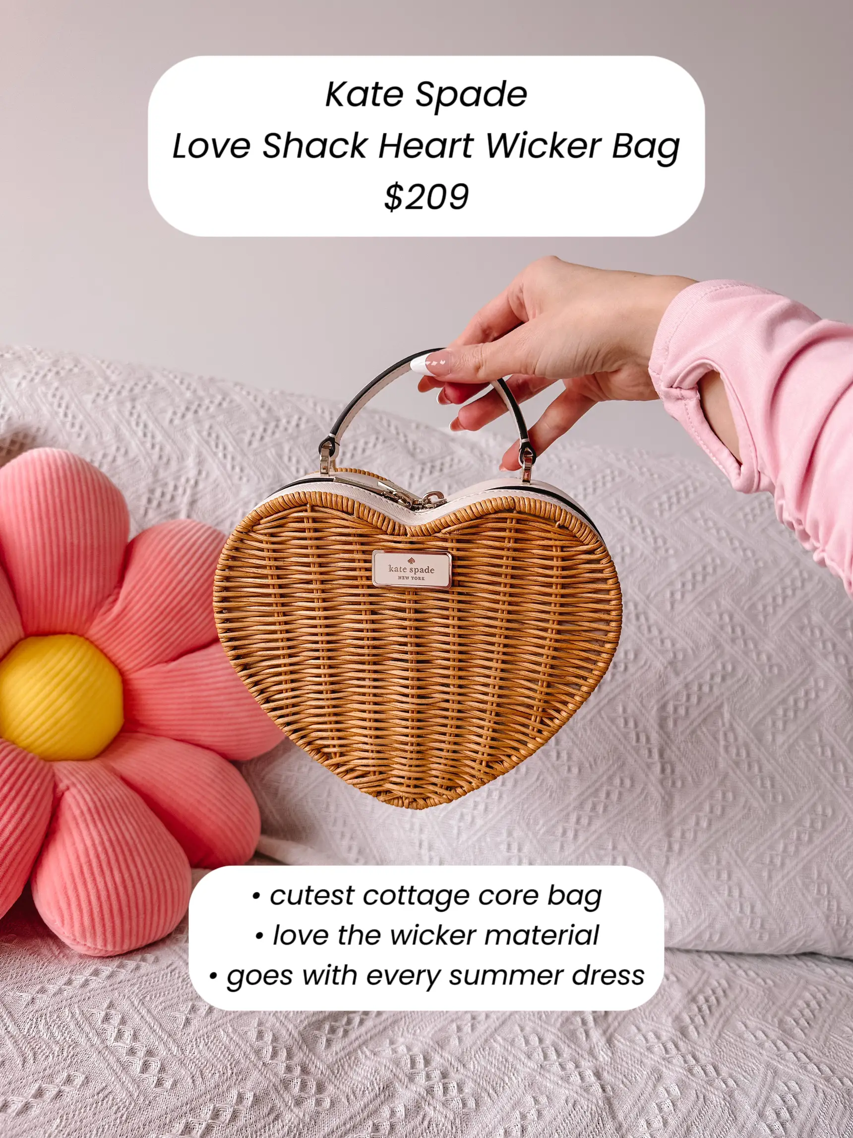 NEW Kate Spade Love Shack Mini ORANGE Heart Crossbody Bag with