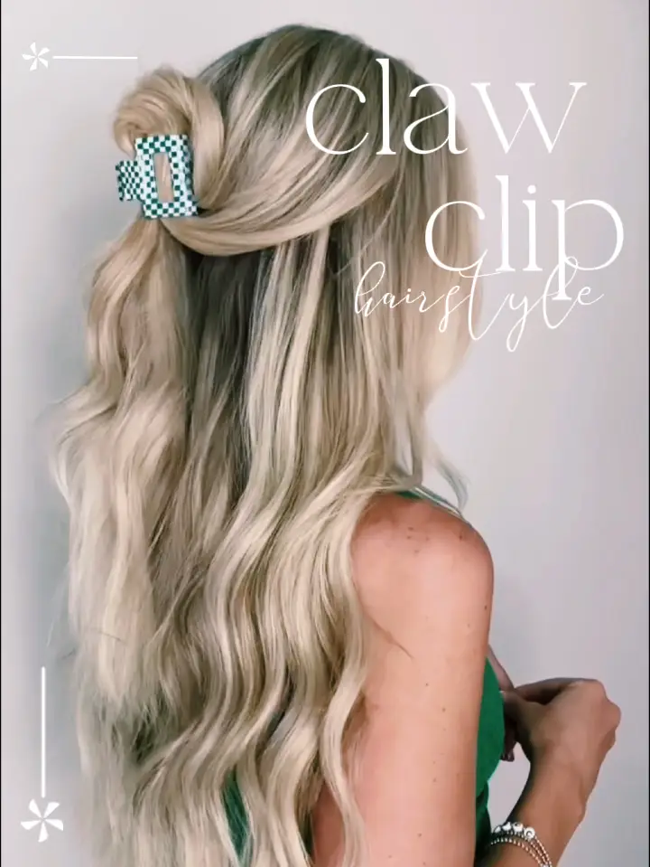 Easy Claw Clip Hair 🫶🏼 this quick half up hairstyle has been a