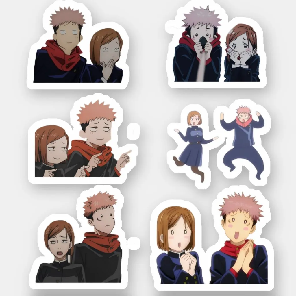 nobara x yuji jujutsu kaisen anime sticker pack แกลเลอรทโพสตโดย JUJUTSU KAISENE Lemon