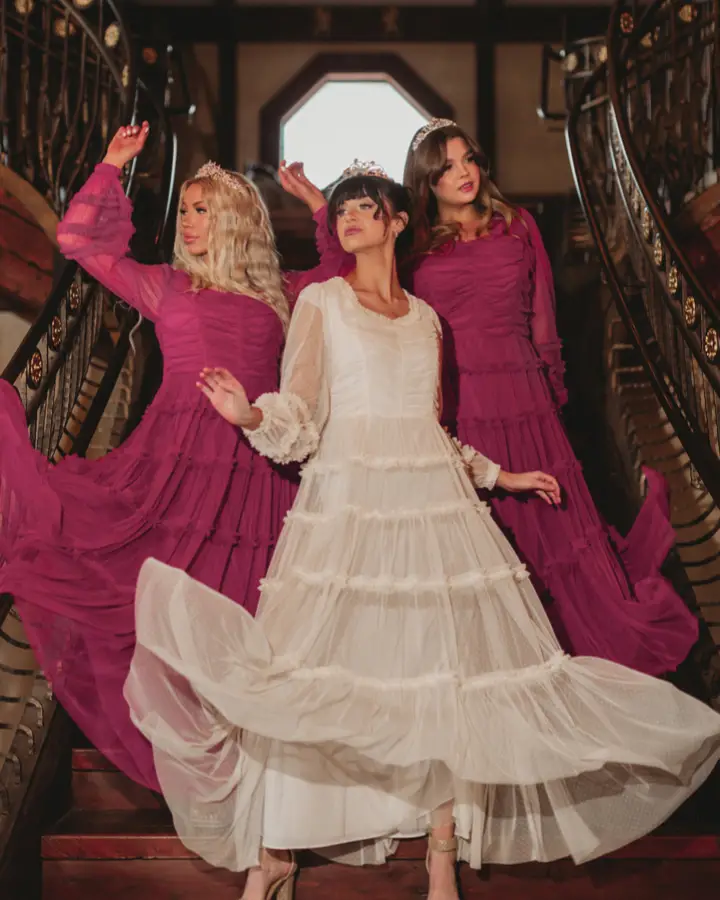 Pink Gypsy Wedding Dress