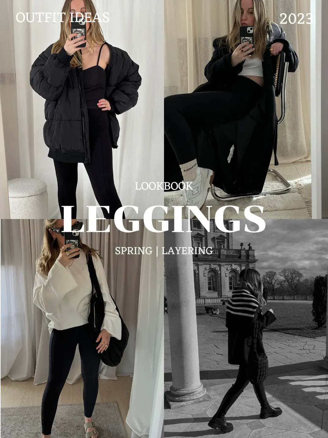 SPRING LOOKBOOK, HOW TO STYLE LULULEMON LEGGINGS, Lululemon Outfit Ideas