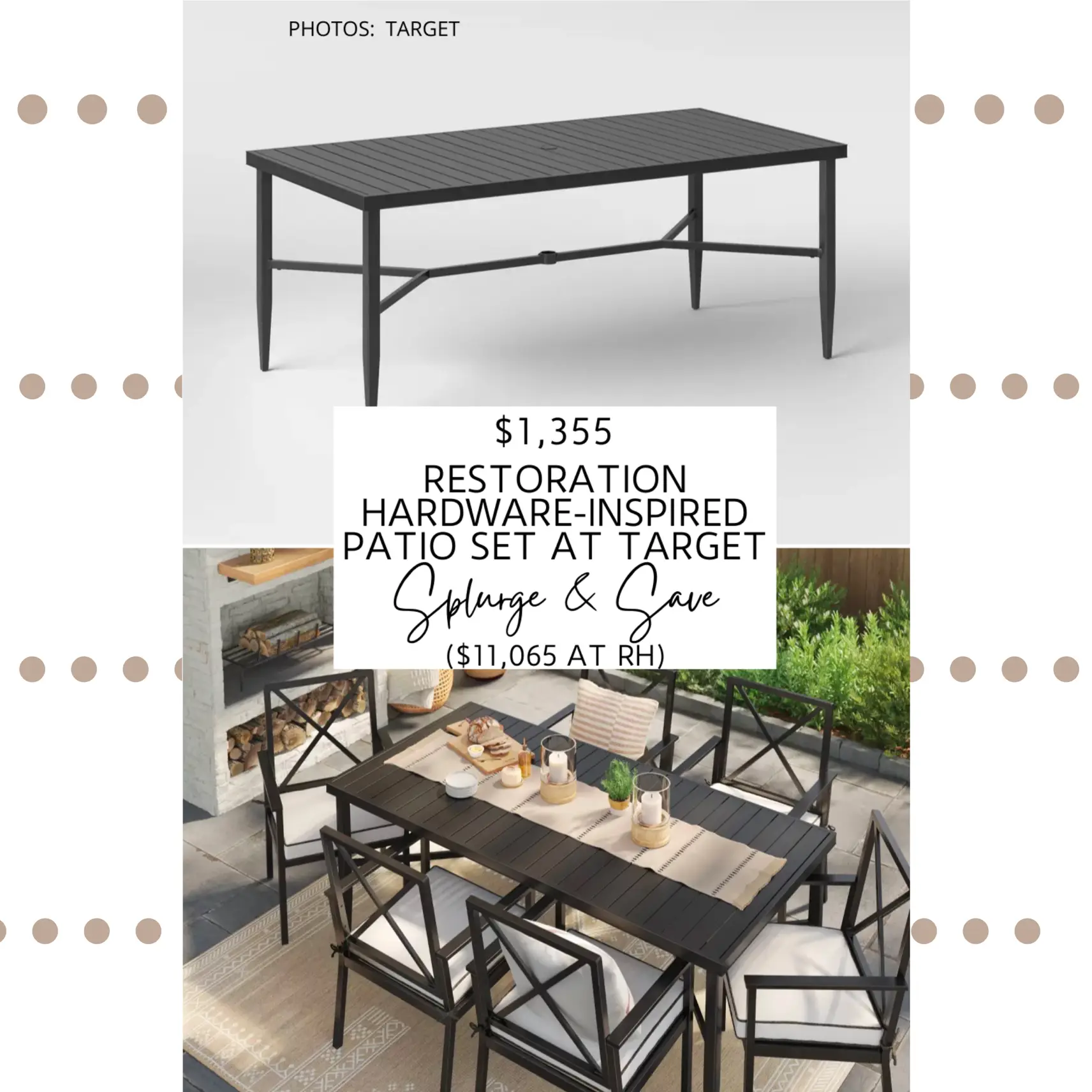 Restoration hardware patio discount set