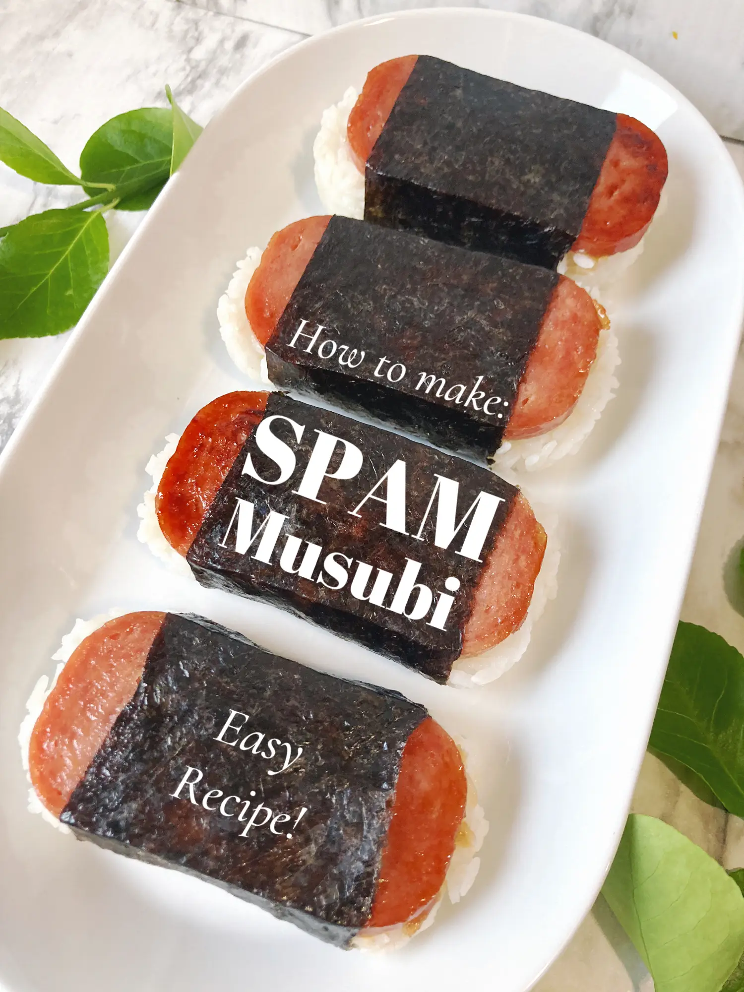 Vegan Spam Musubi with Gluten Free Teriyaki Sauce
