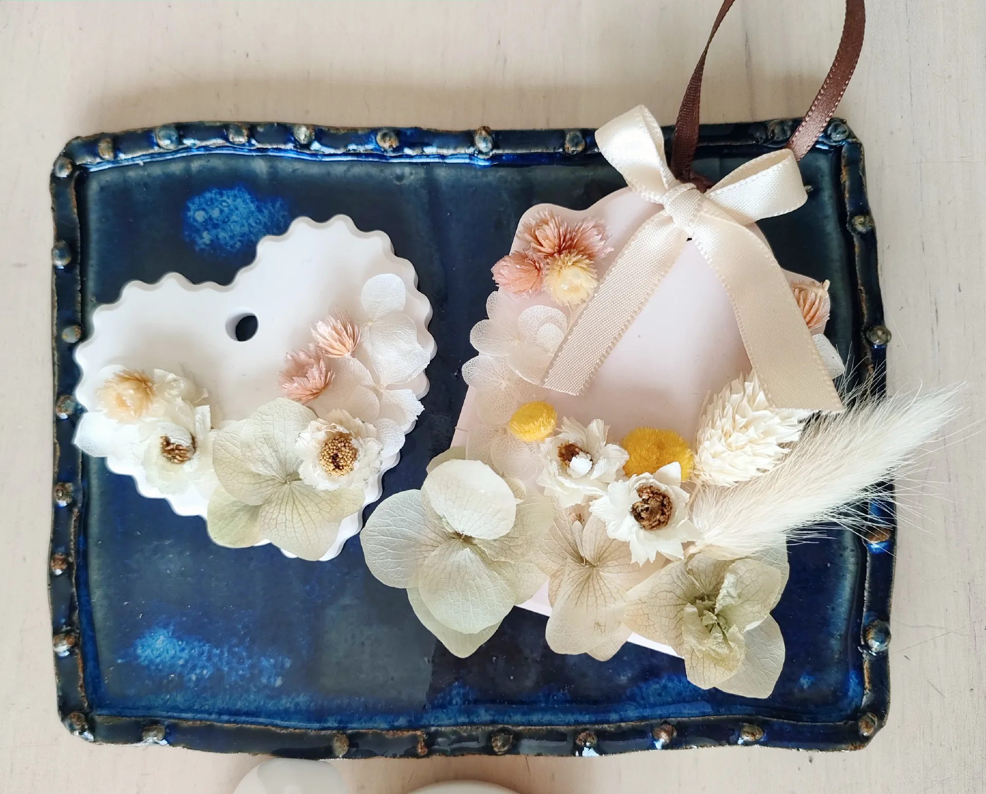 ドライフラワーくまさんセット♡アロマストーン ドライフラワーくまさんセット♡アロマストーン ❀アロマストーン