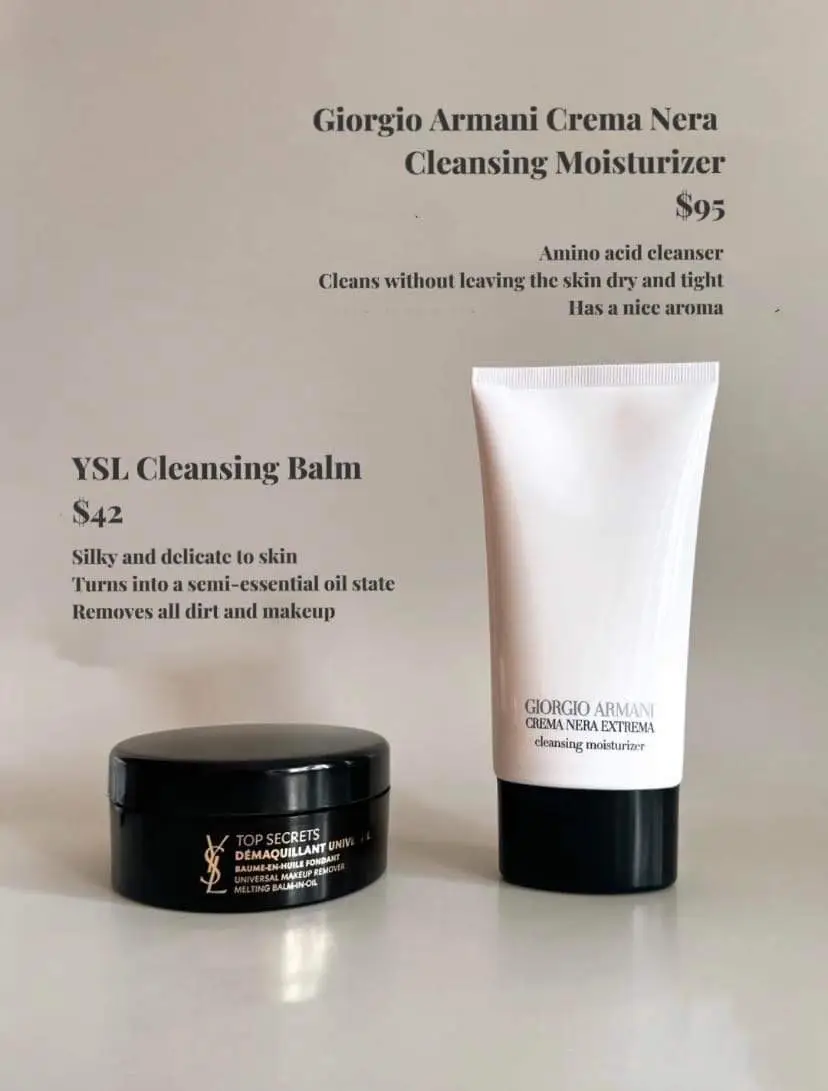 Armani crema nera extrema cleansing cheap moisturizer