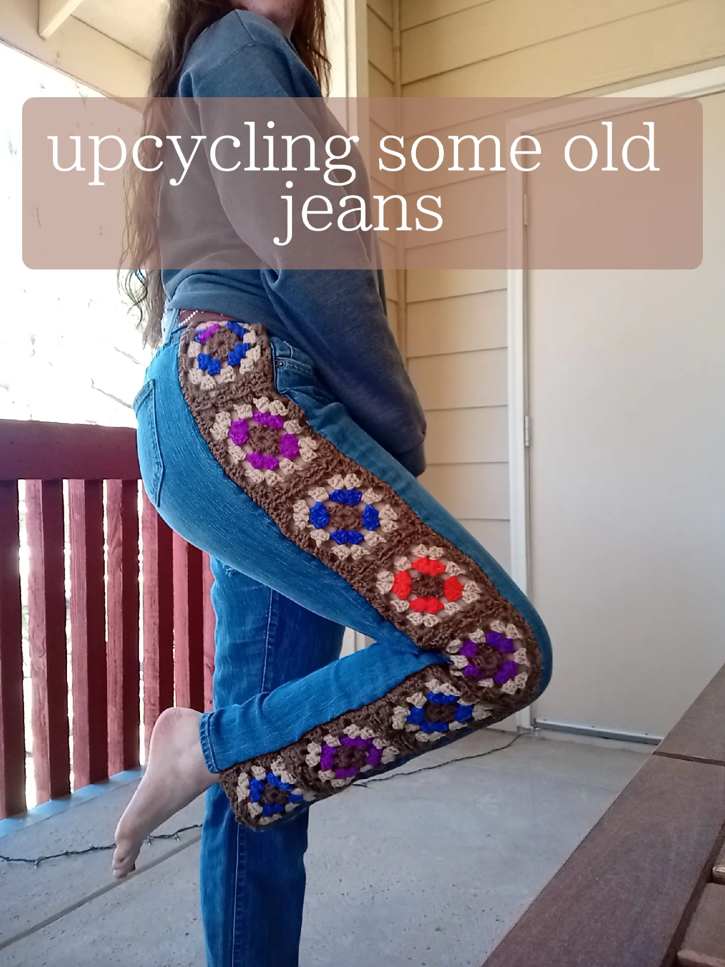 turning old pants into skirts