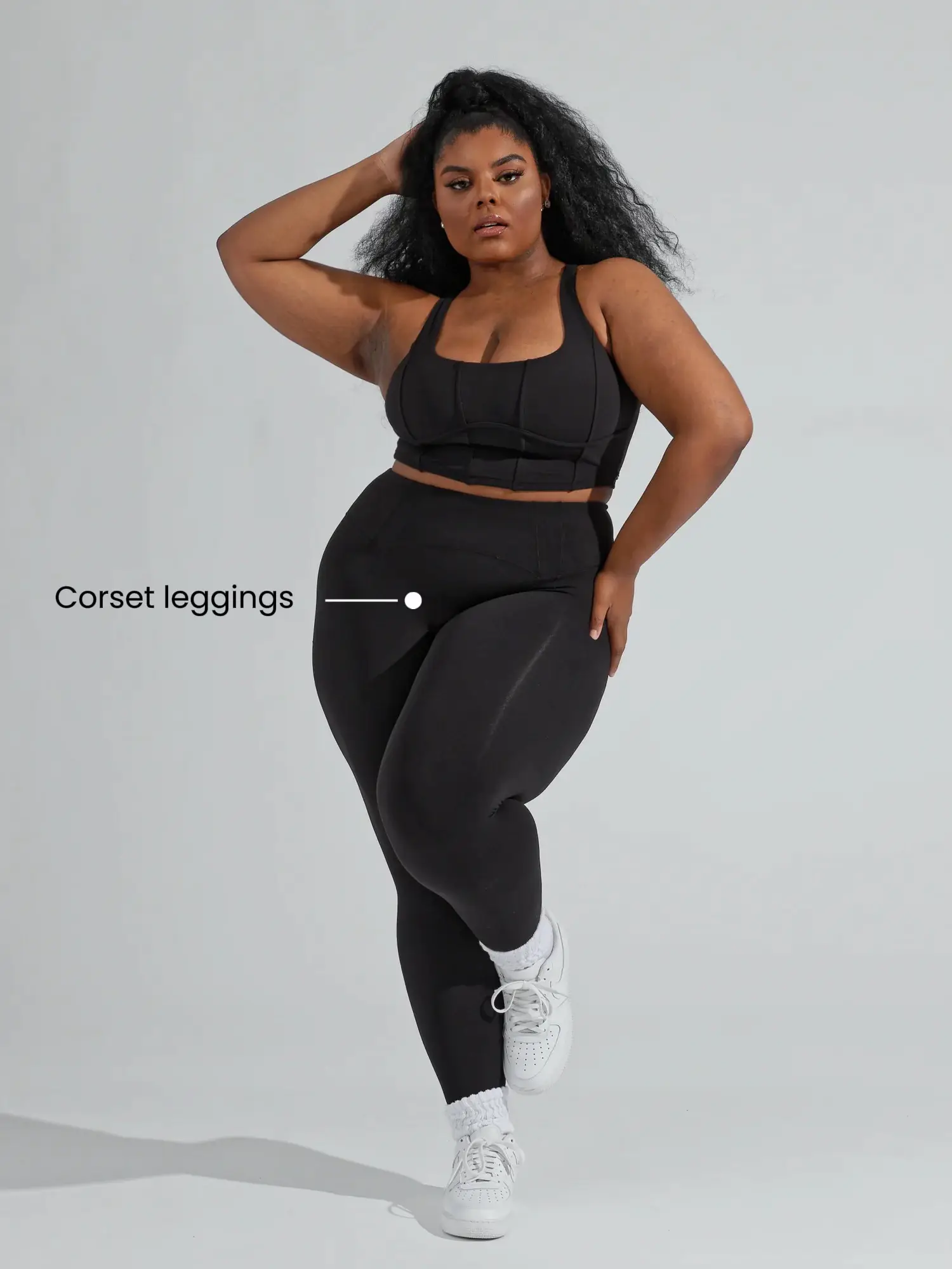 Buy Hi Clasmix Plus Size Leggings for Women 1X-4X-High Waisted Tummy Control  Workout Super Soft Black Leggings Yoga Pants at