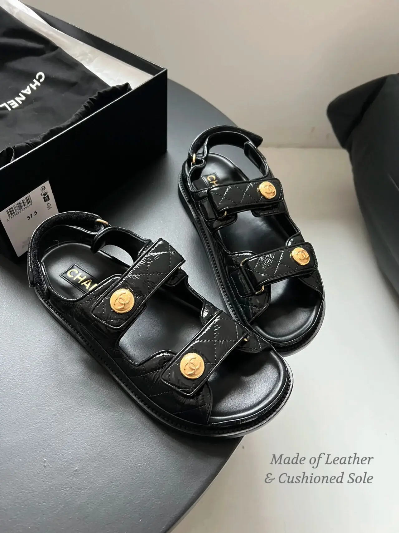 Chanel two strap store sandals