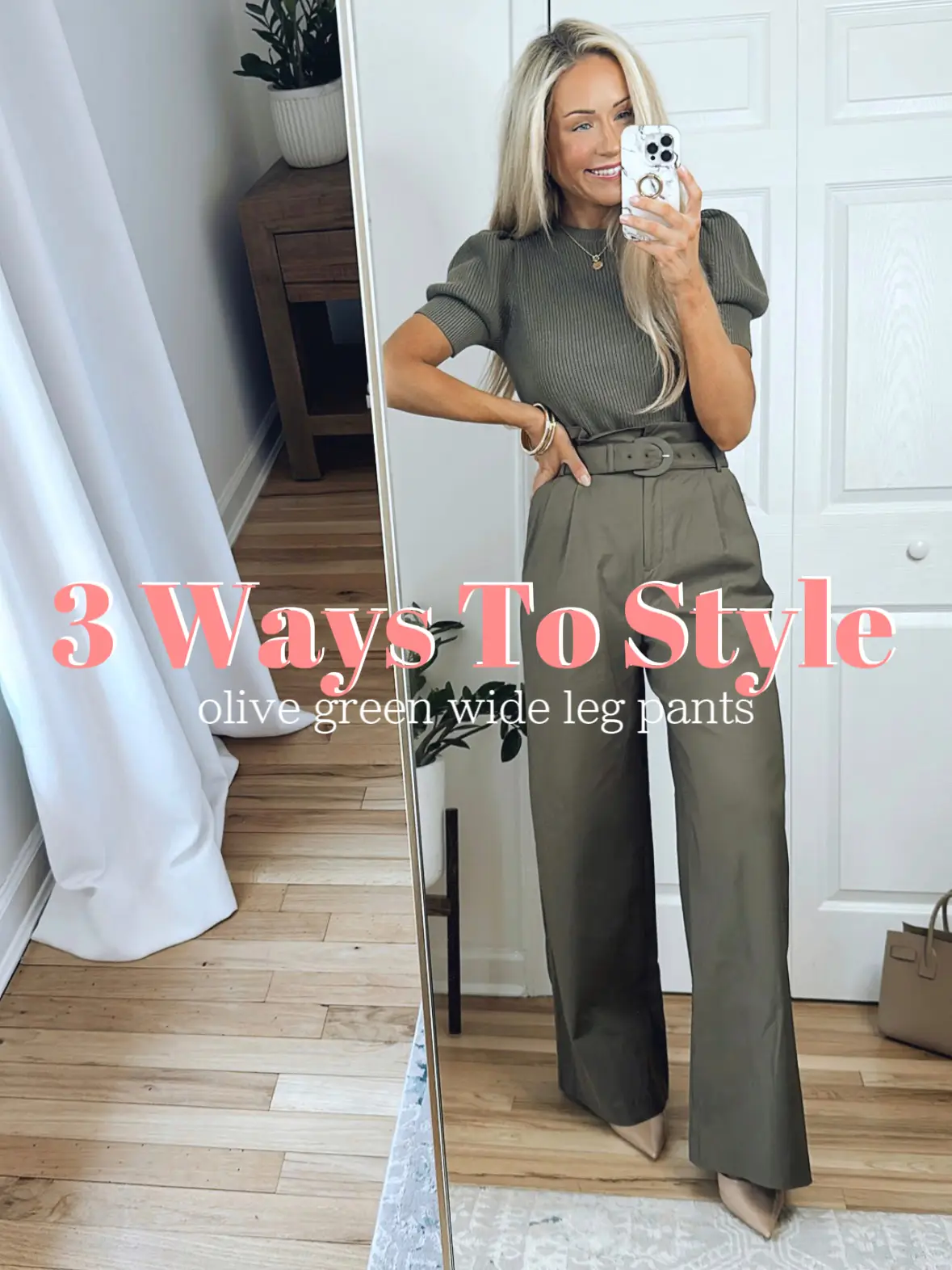HOW TO STYLE the @aritzia divinity jumpsuit in sage