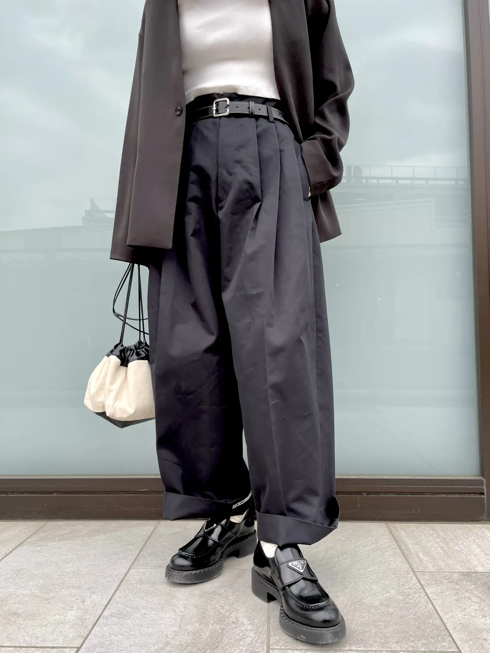 GU × beautiful people tuck wide pants | Gallery posted by ごっぴー