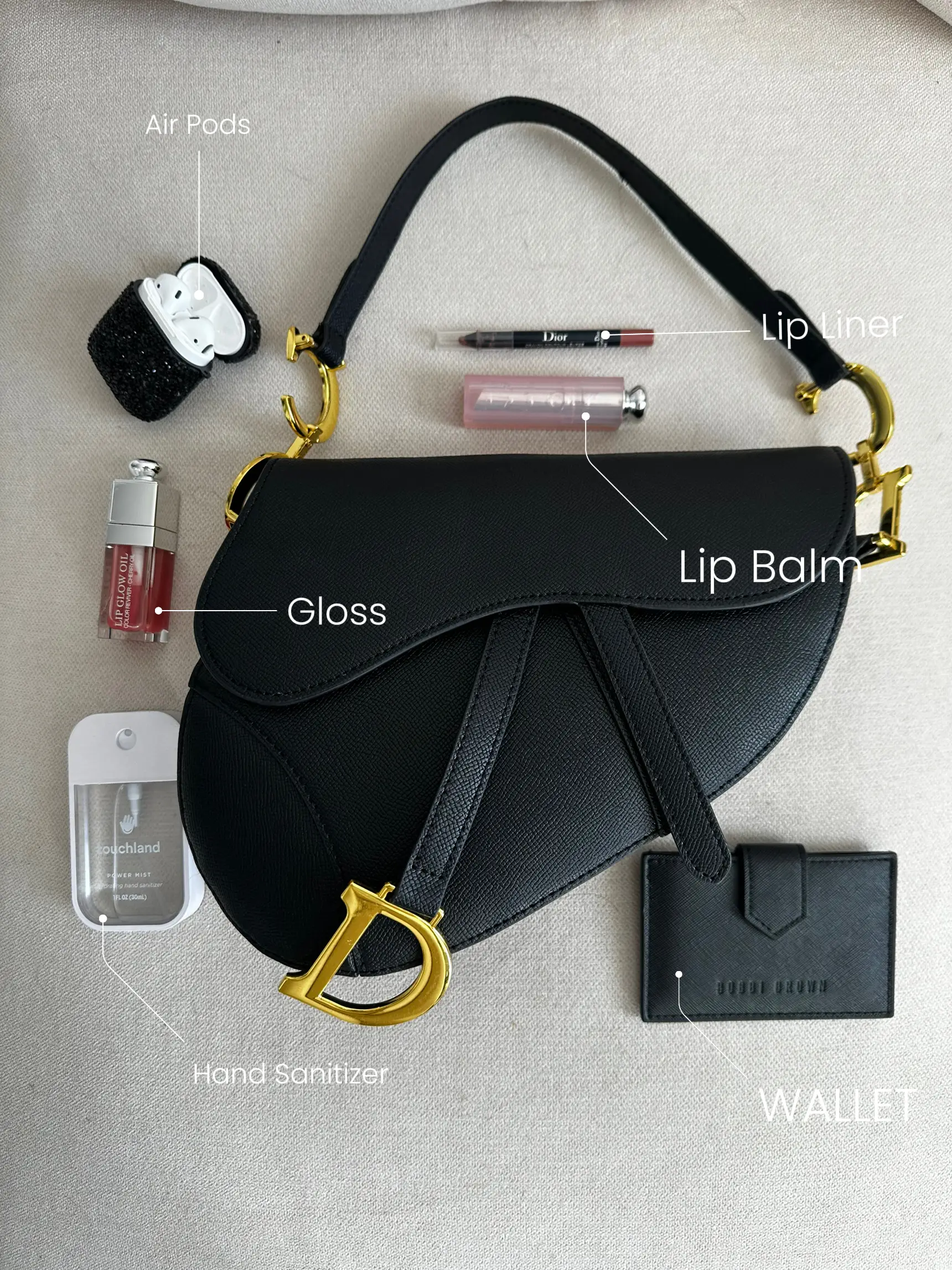 Dior saddle bag mini size hot sale