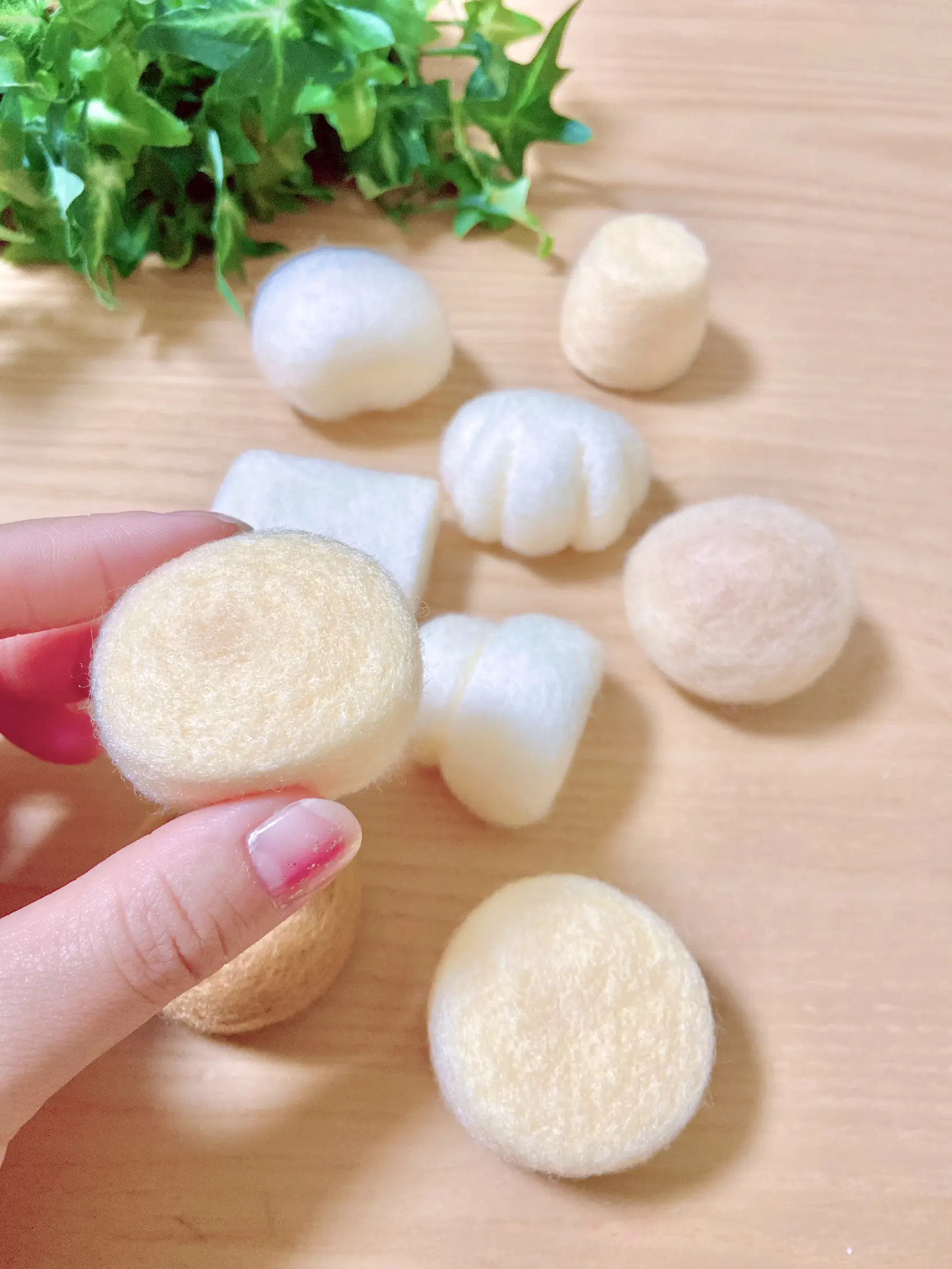 羊毛フェルト 羊毛 ハンドメイド りんご ヘアゴム ヘアアクセサリー 