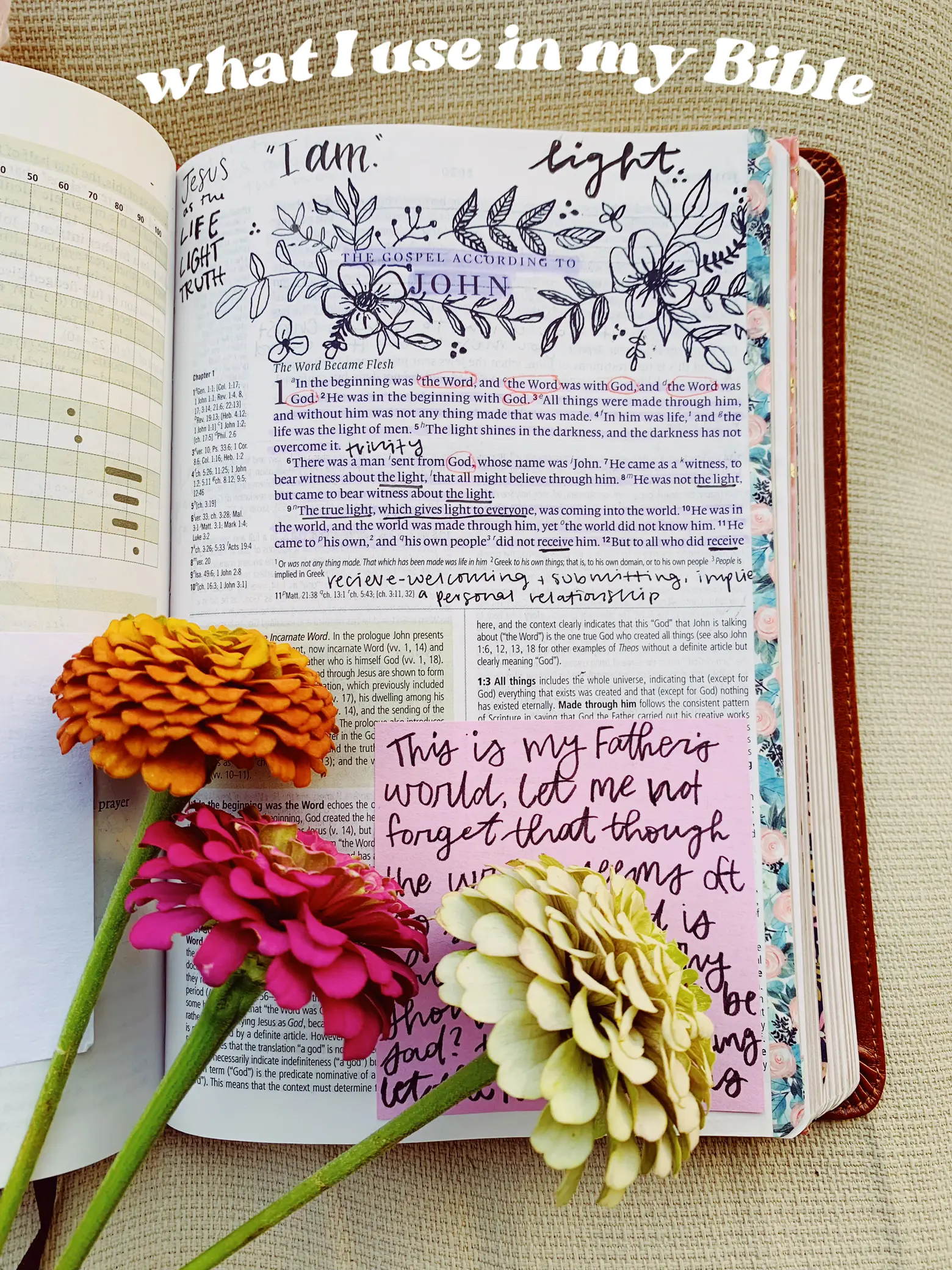 Want to improve your Bible study time? I use high lighters and sticky  notes. High lighters to highlight scripture and sticky notes to mark the  page when I d…