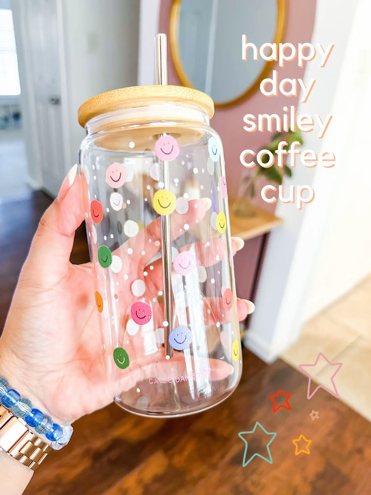 Teacher Iced Coffee Cups Callie Tee - Pink - Callie Danielle Shop