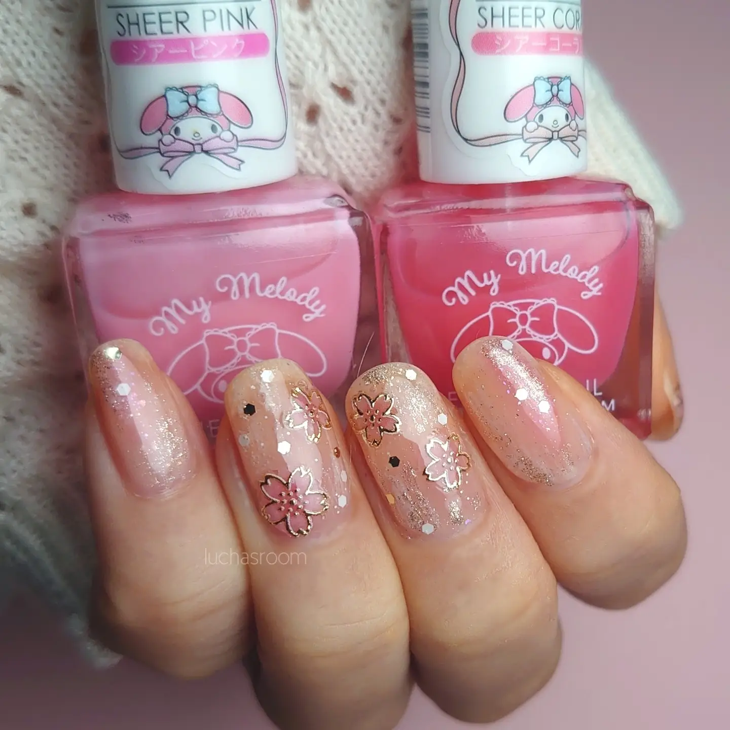 all DAISOで桜ネイル💅🏻🌸 | るか＊セルフネイル／コスメが投稿した