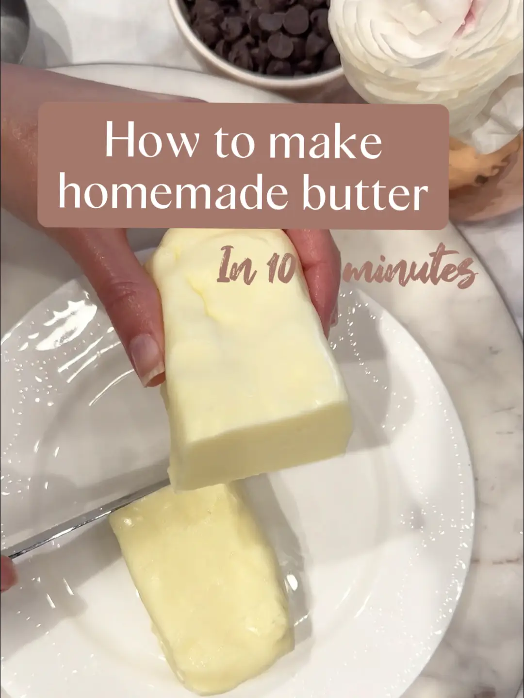 How to Make Butter in 10 Minutes Story • Bake Me Some Sugar