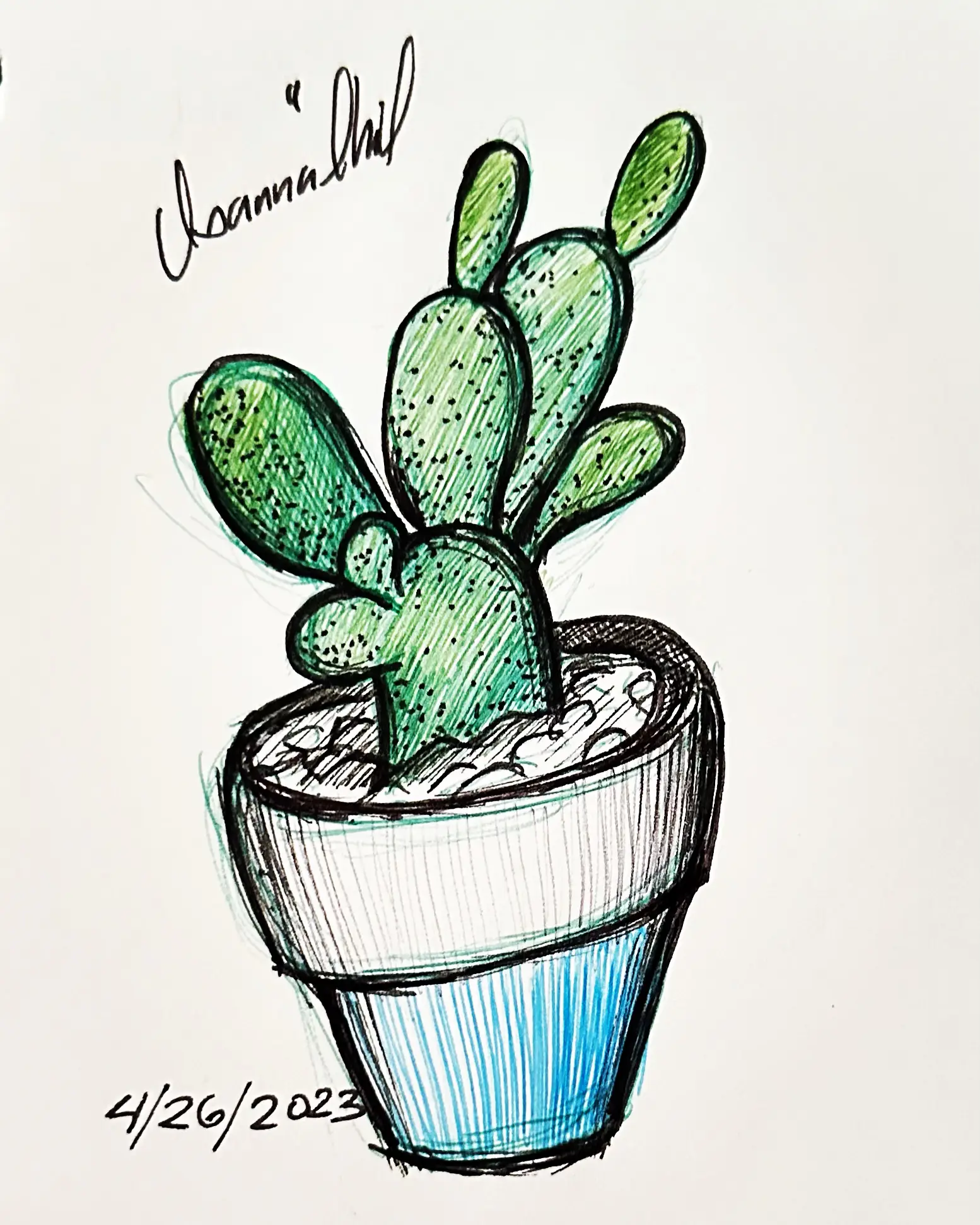 CACTUS & SUCCULENTS CUSTOMIZED SKETCHBOOK Journal - Cactus