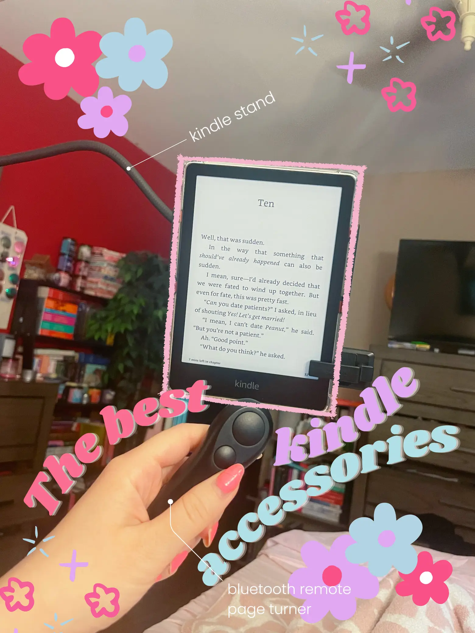 Kindle Page Turner Remote Control - Easily Turn Pages Back and Forth