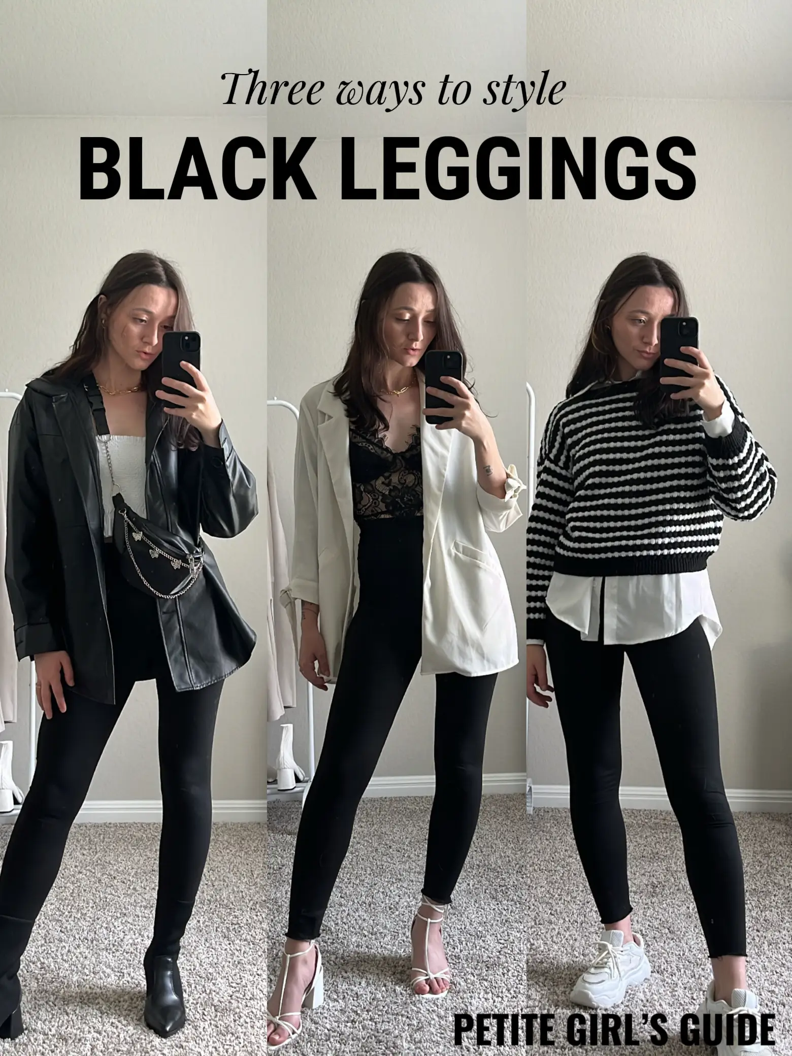 5 Ways to Style Black Leggings
