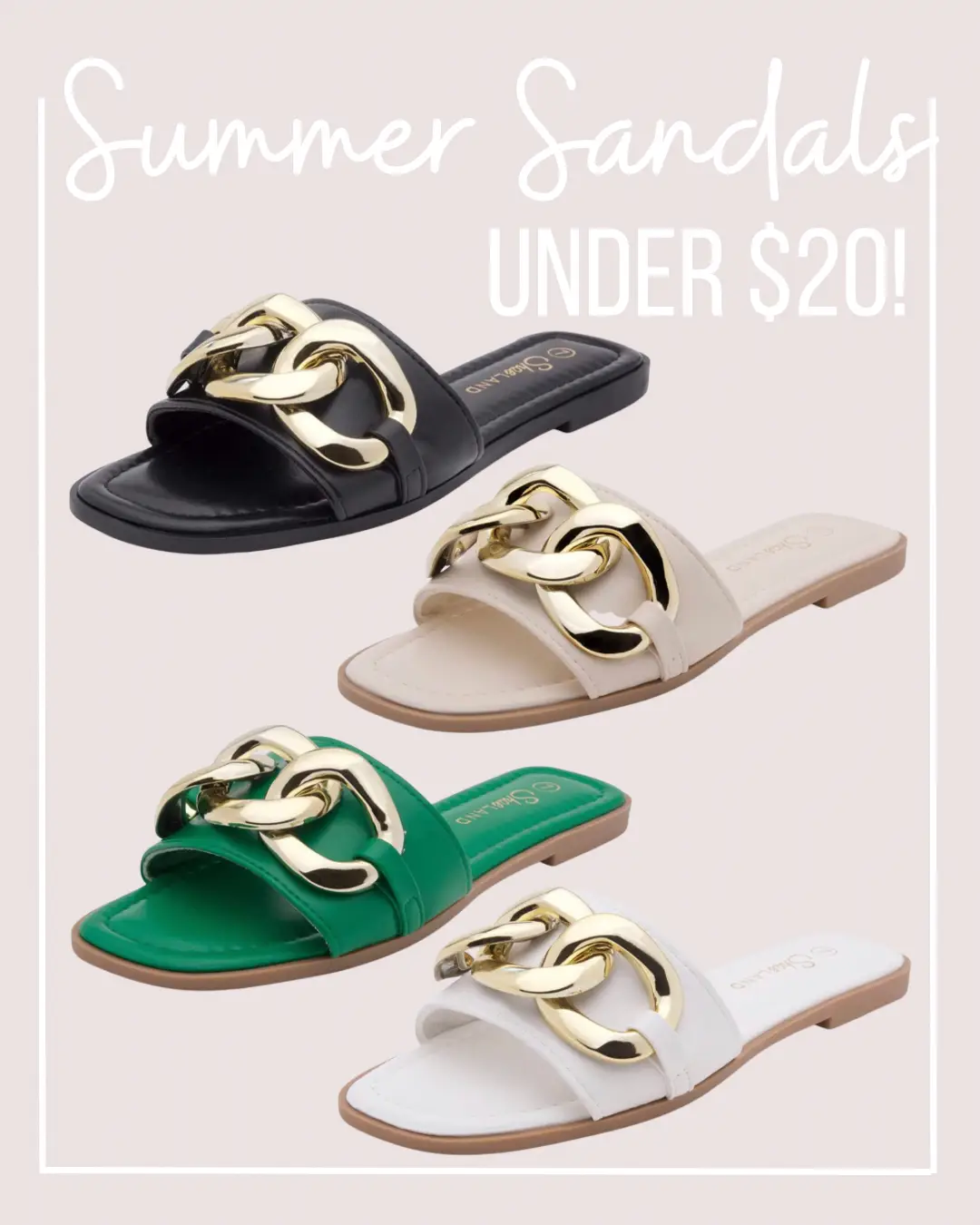 Sandals 2024 under $20