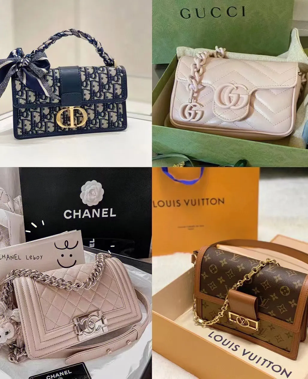 Chanel Louis Vuitton Gucci Handbags to Complement your Wardrobe