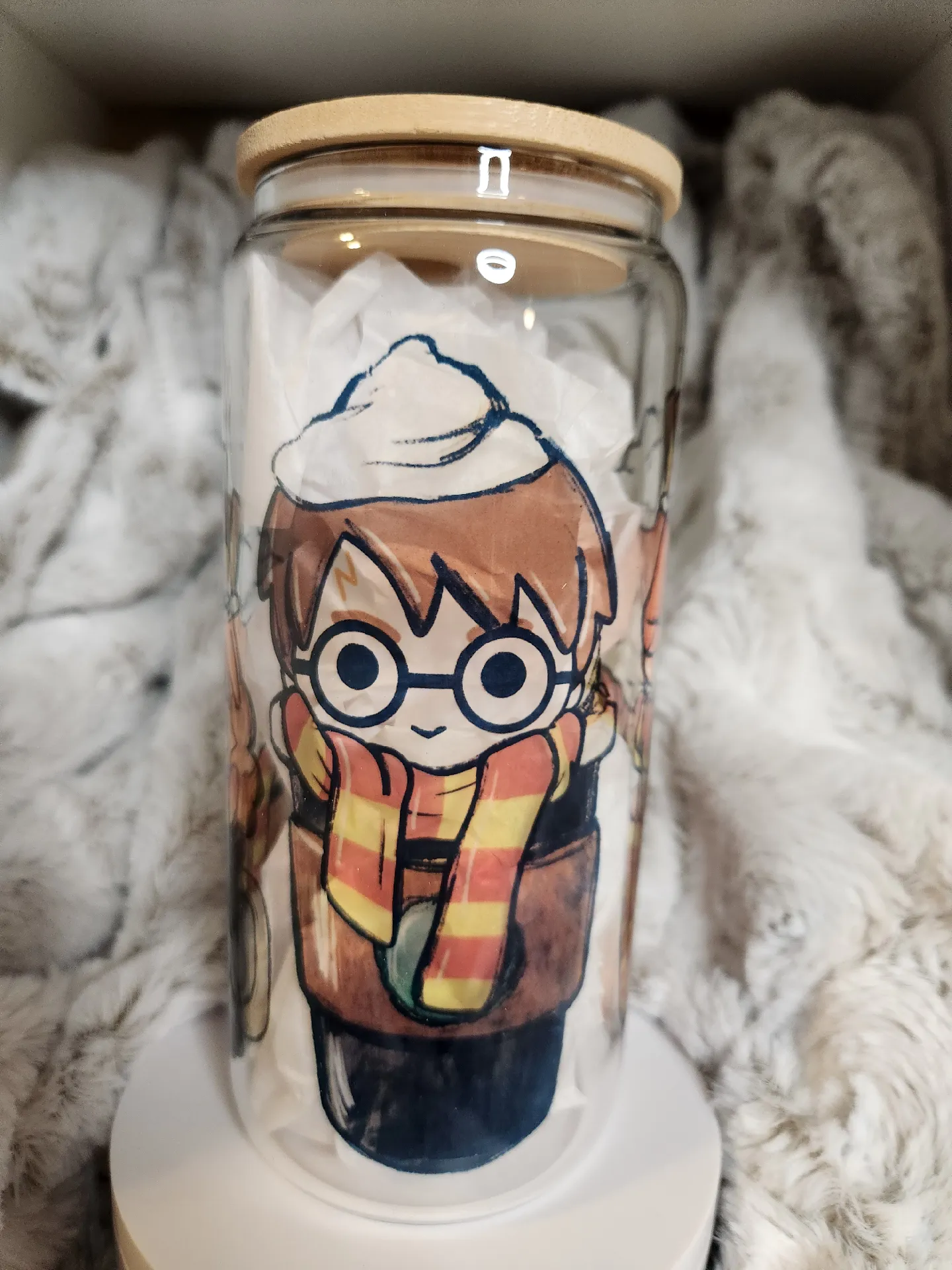Harry Potter 20oz Clear Glass Can Cup, Gallery posted by CahueCrafts