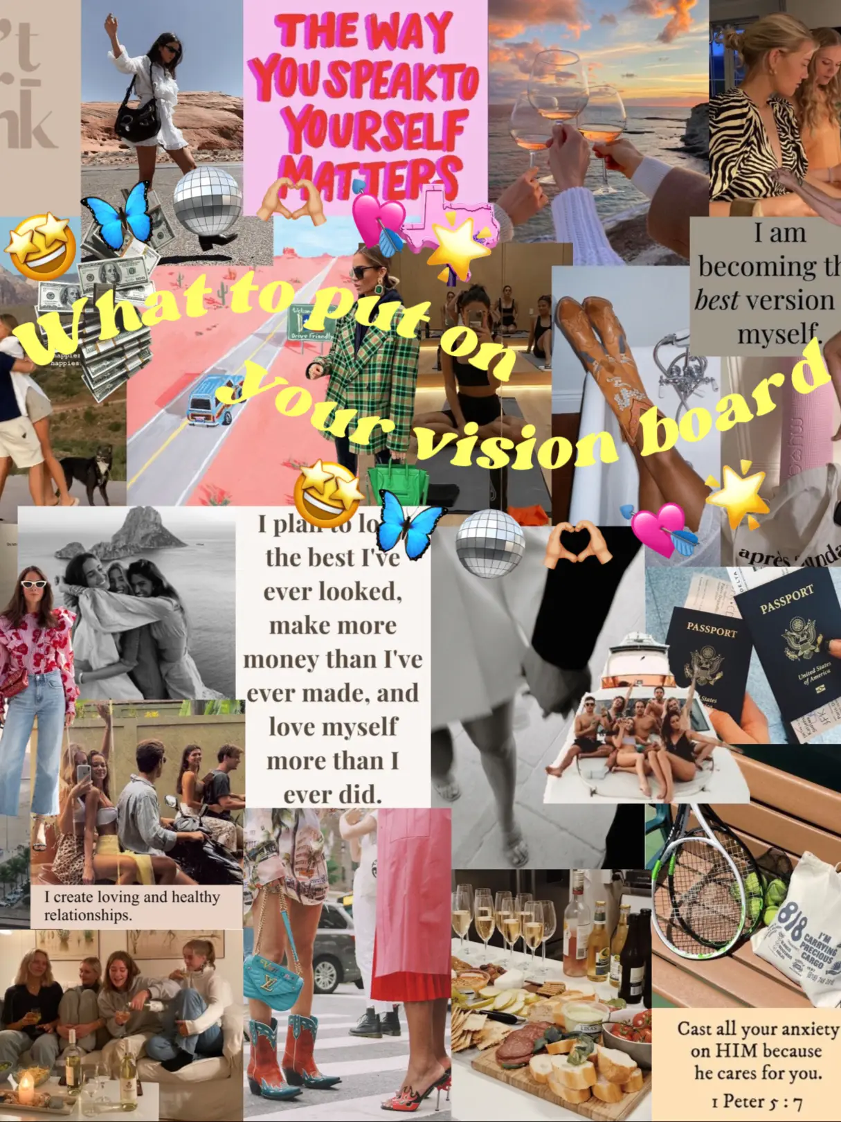 Vision Board Clip Art Book: Design Your Dream Life and Achieve Your Goals  With Inspiring Pictures, Quotes, Words, Affirmations, and Much More for Men   Board Supplies & Vision Board Magazines) by
