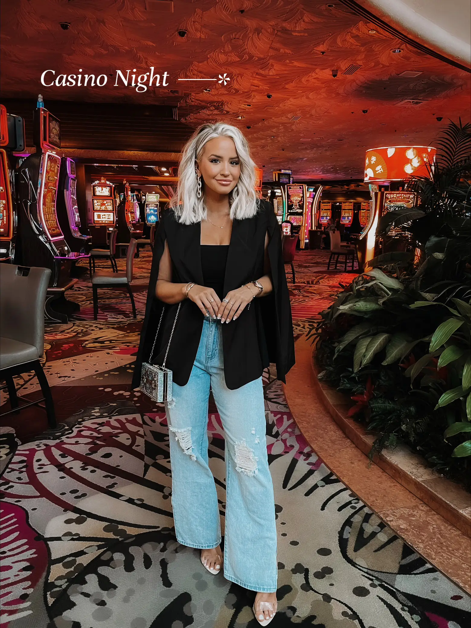 Vegas outfit of the night 🍸#leatherpantsoutfit #birkin30 #lasvegas