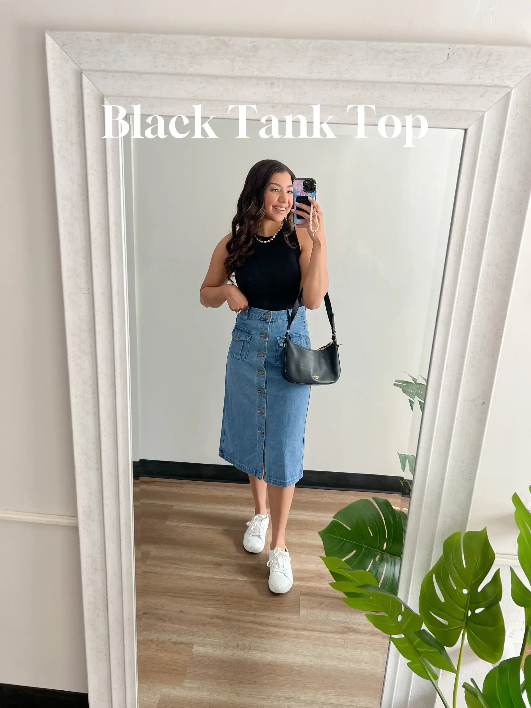 5 OUTFIT IDEAS WITH MAXI DENIM SKIRT💙