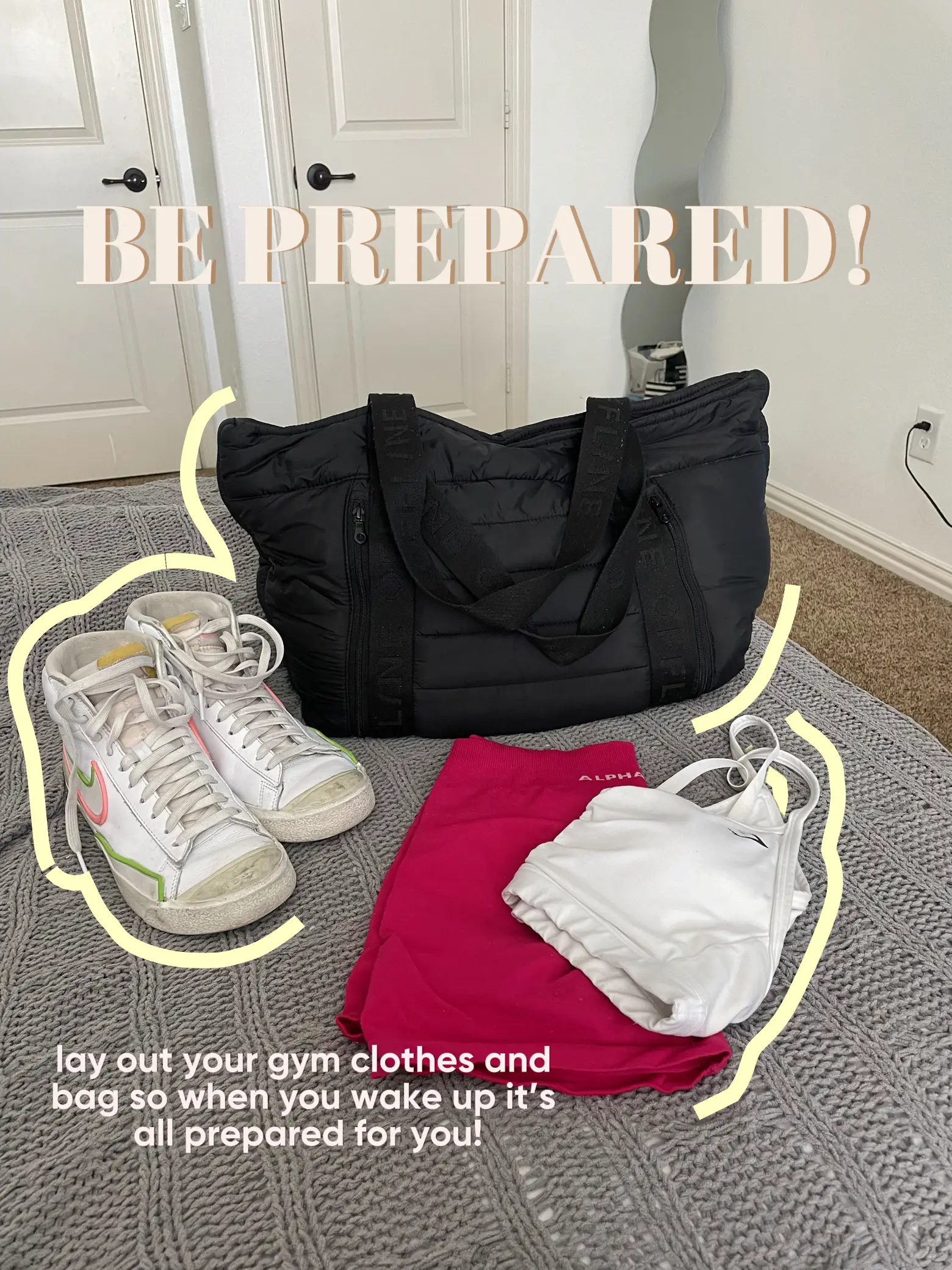 Gym Bag Essentials, Gallery posted by Emma Bonoli