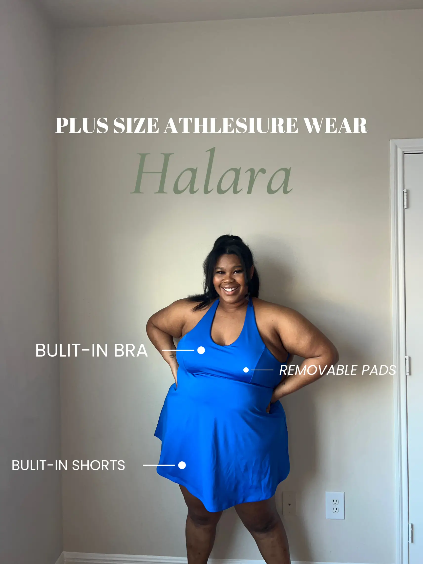 Halara Plus Size Try On Haul  Shorts, Longer Dress and More for