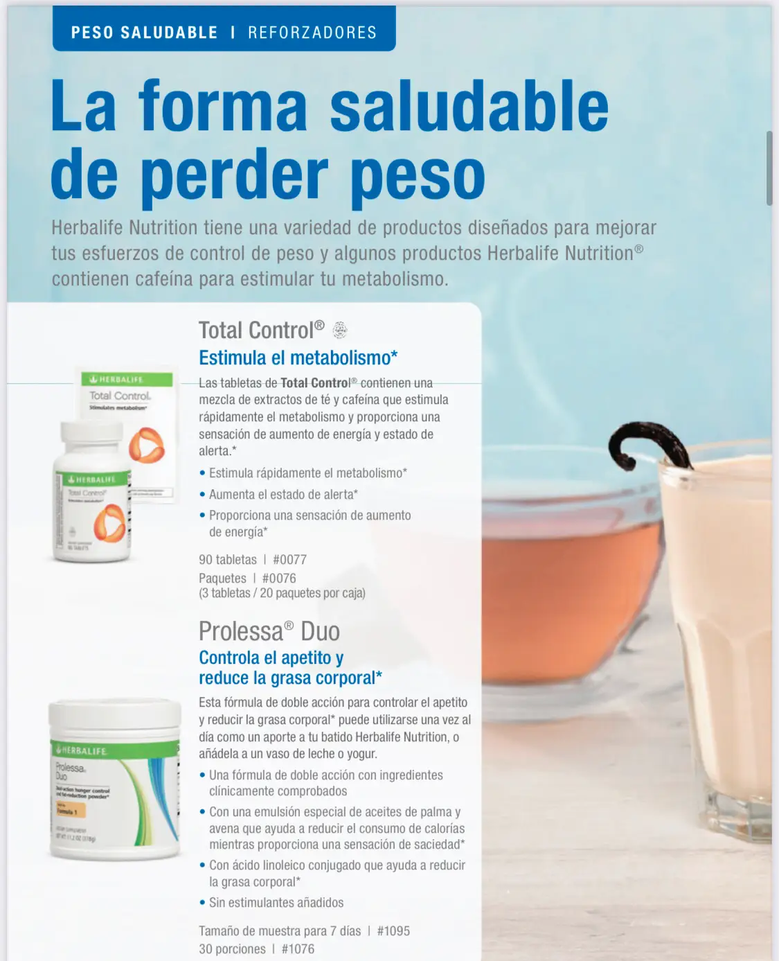  Herbalife Programa avanzado de pérdida de peso Café Latte :  Salud y Hogar