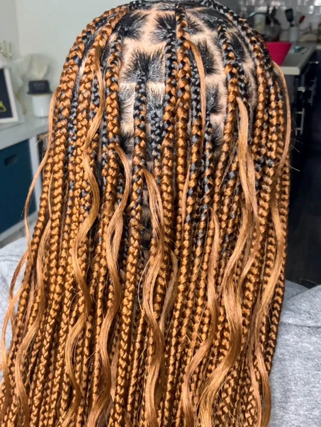 Ginger Brown Boho Braids