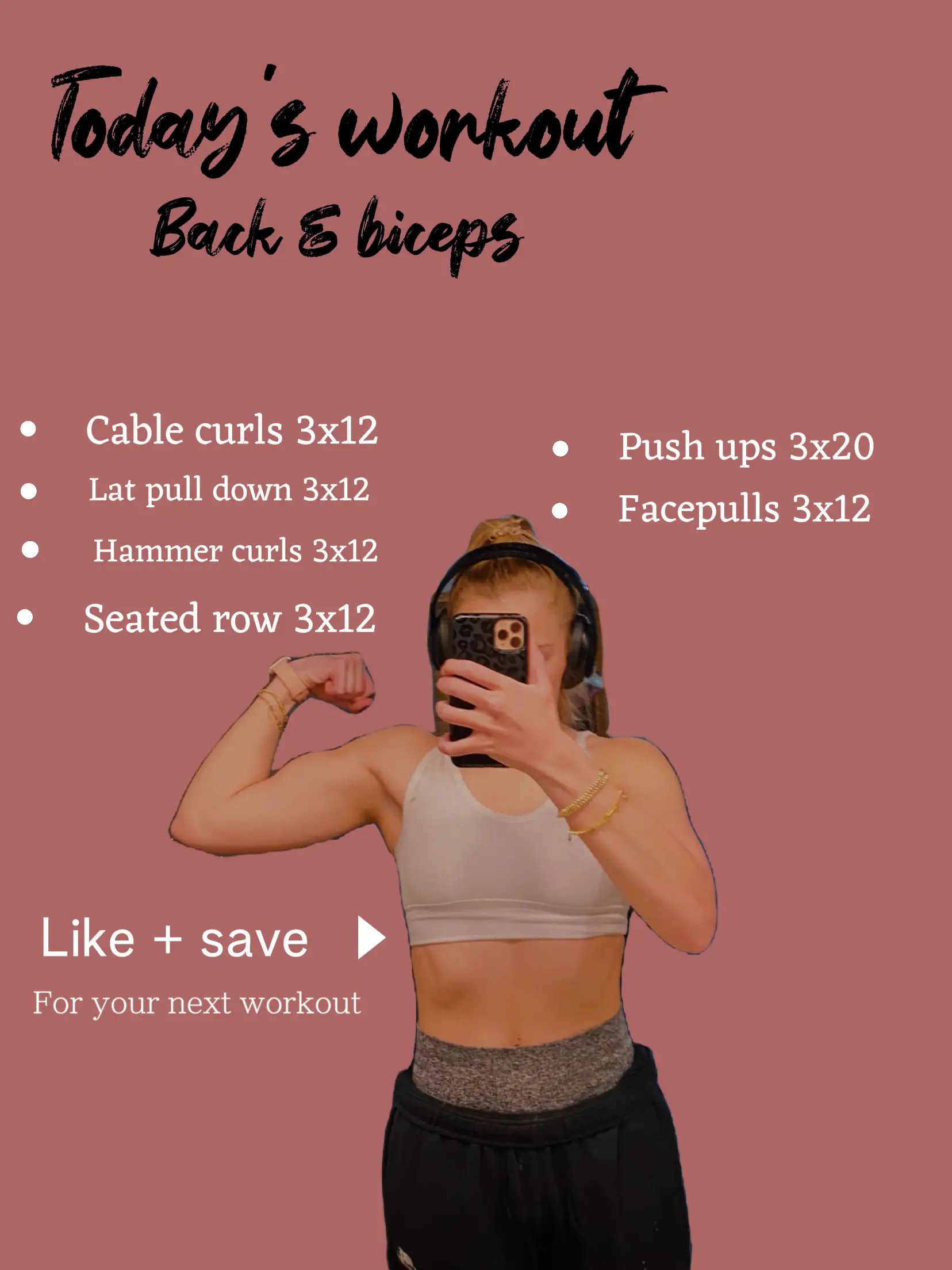 Do this workout for a toned back 🙌🏽 Workout: •Seated wide row •Smi