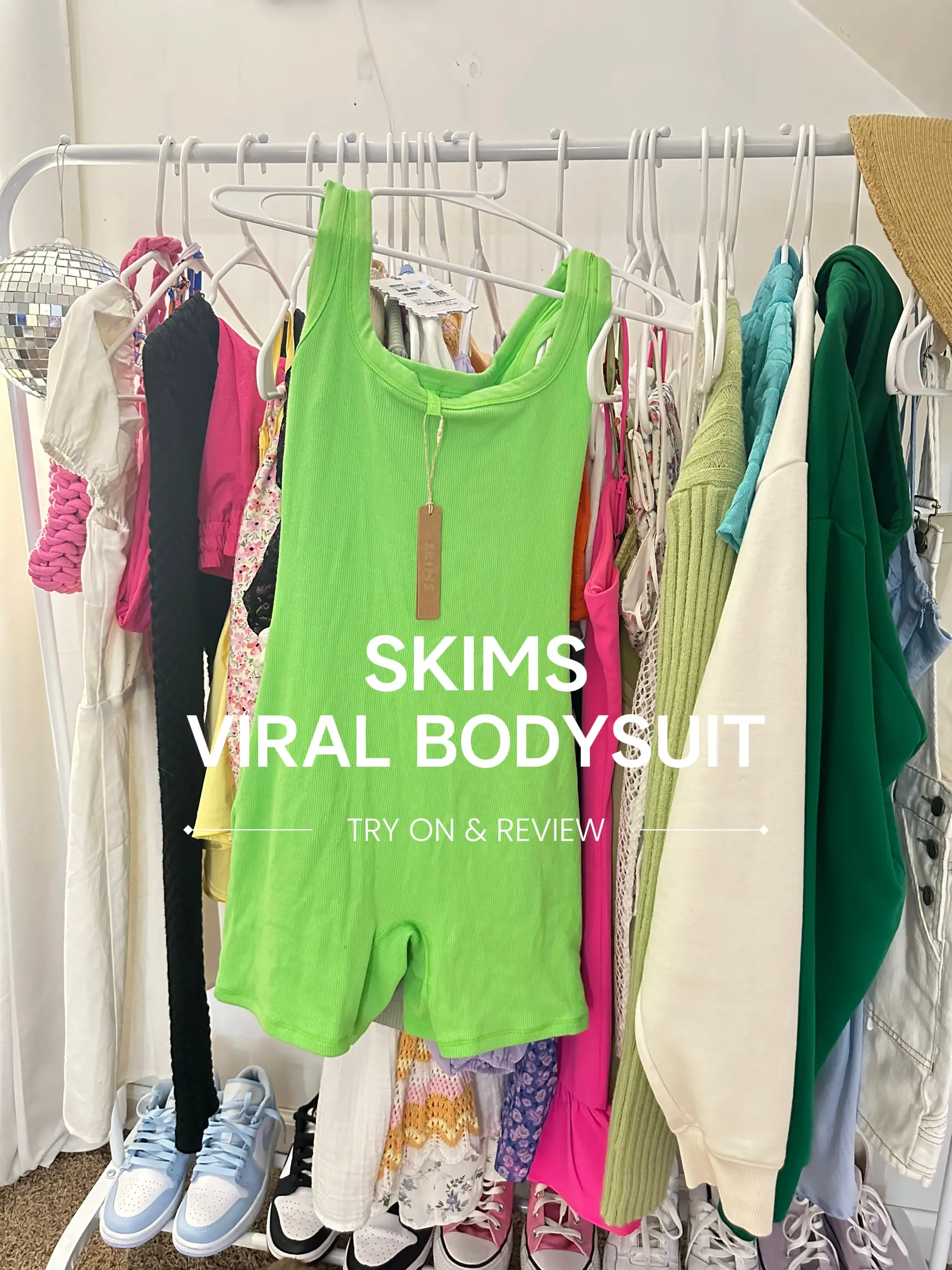 skims bodysuit try on & review 💚🍀🥑