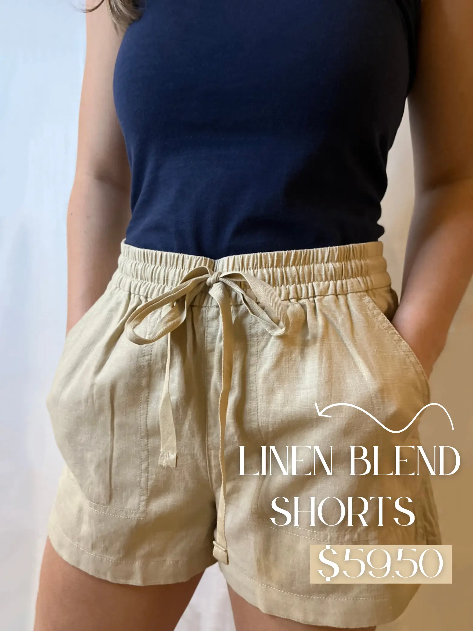 Azúcar Ladies Long Pants Elastic Waist Band With Belt. 100% Linen