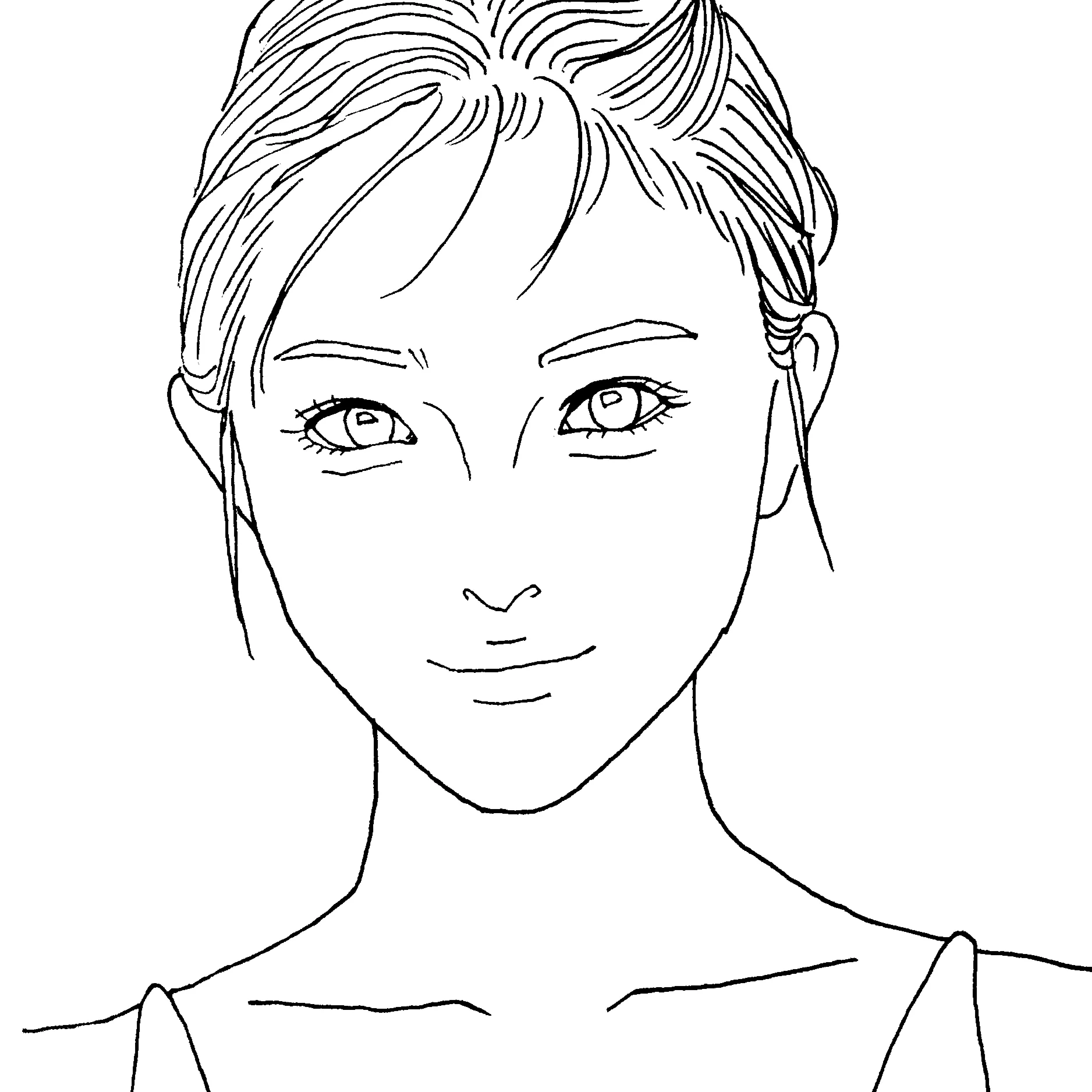 no.0074 モノトーンのhalf moon