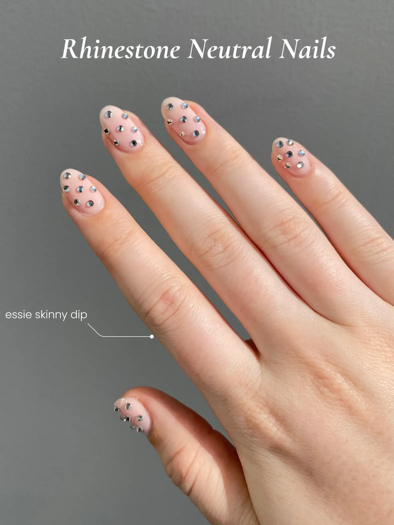 Rhinestone nail inspo -step by step & product list