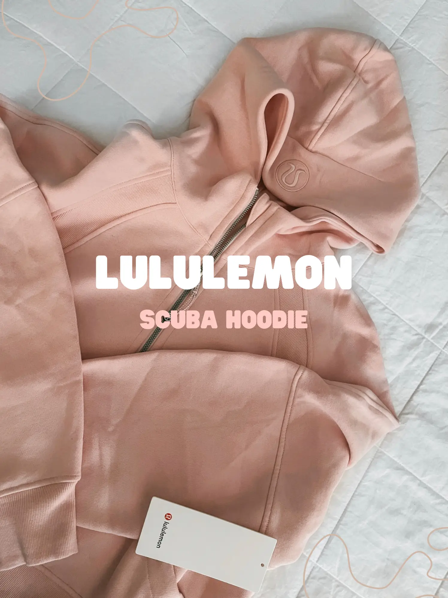 Lululemon Scuba Hoodie *light Cotton Fleece In Heathered Dusty Rose